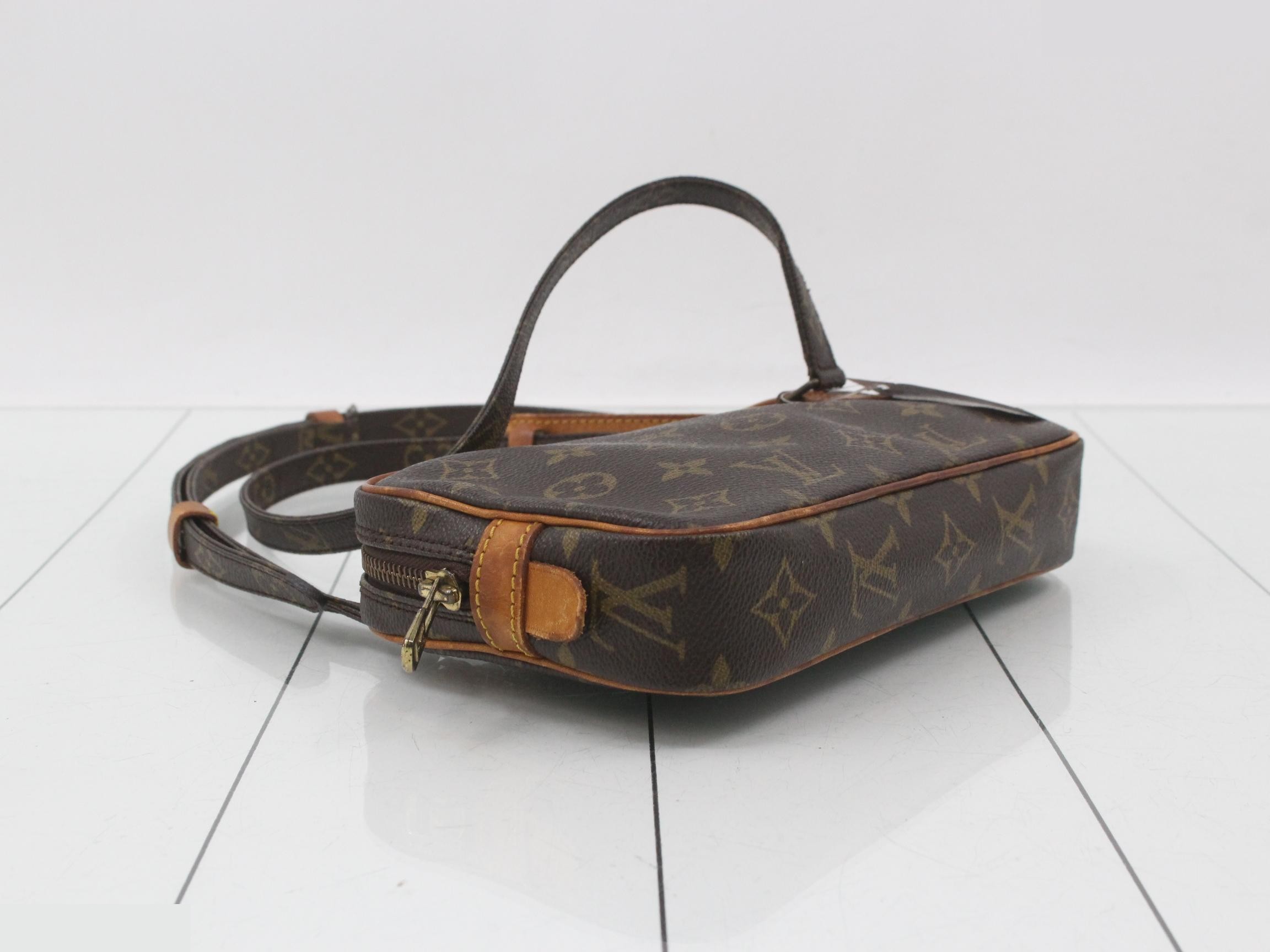 M51828 Marly Bandoulière Shoulder Bag, Monogram, Brown — view 5