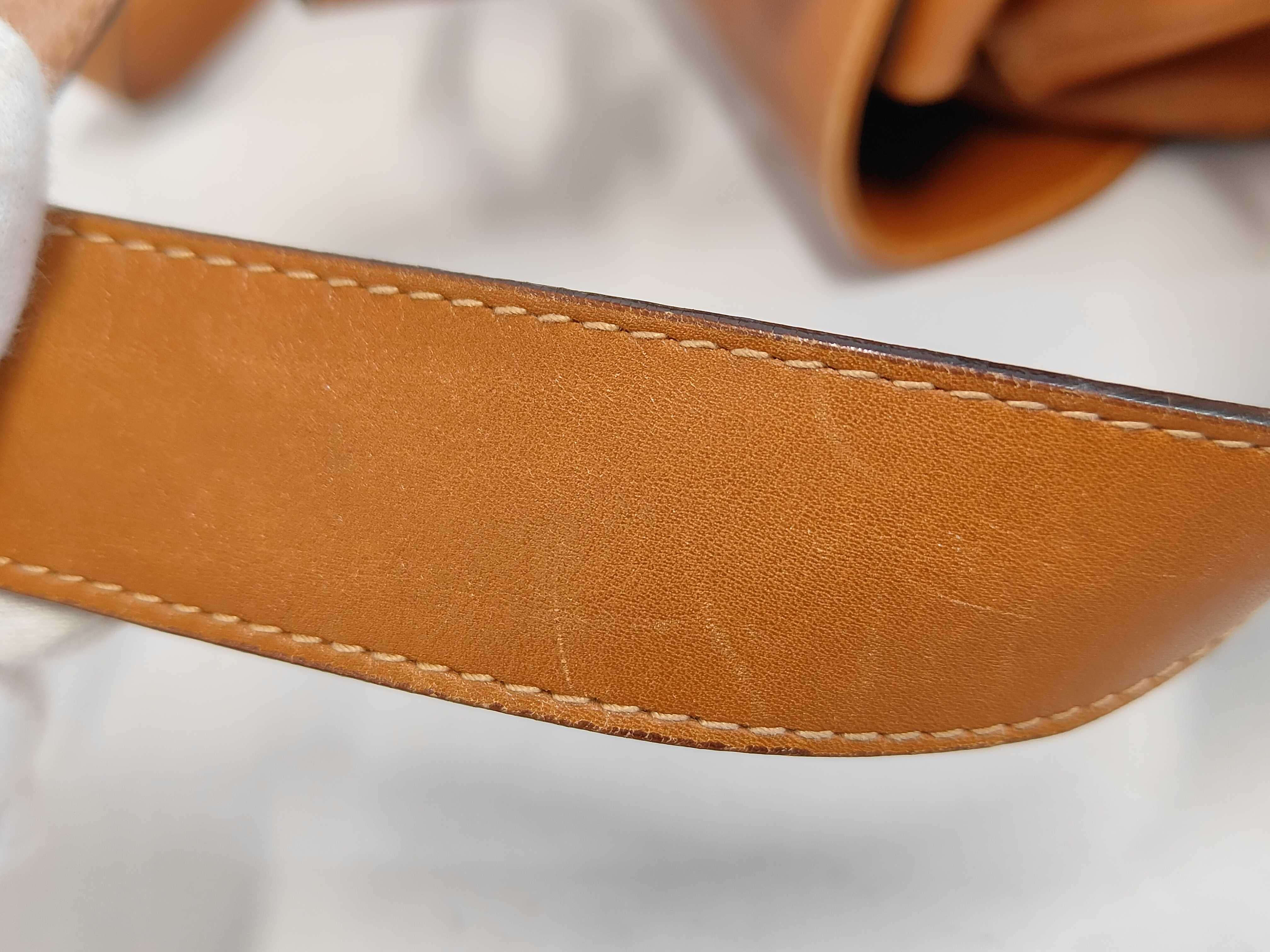 Bamboo Leather Backpack, Brown — view 7