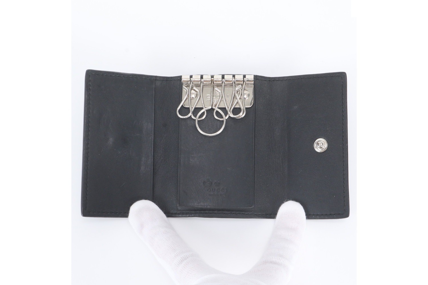 Micro Gucci Guccissima GG 150402 6-ring Leather Key Case — view 5