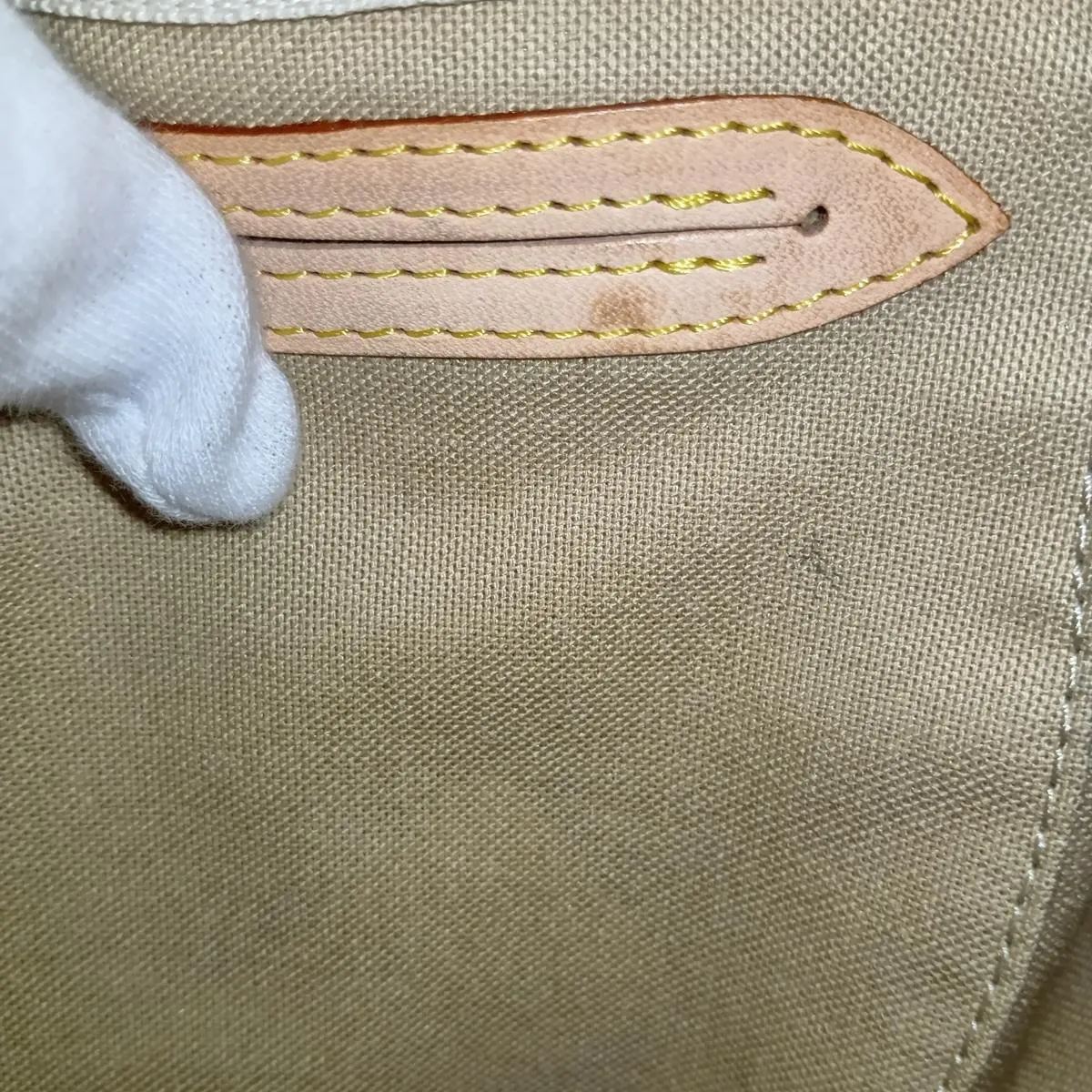 Damier Azur Speedy 25 N41534 SP3087 White (Cadena lock is difficult to open) — view 14