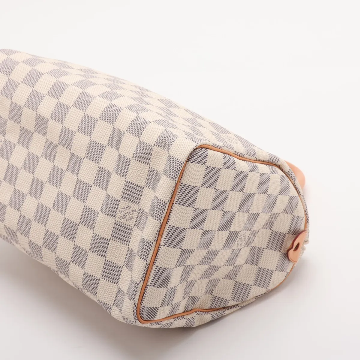 Damier Azur Speedy 25 N41534 SP3087 White (Cadena lock is difficult to open) — view 3