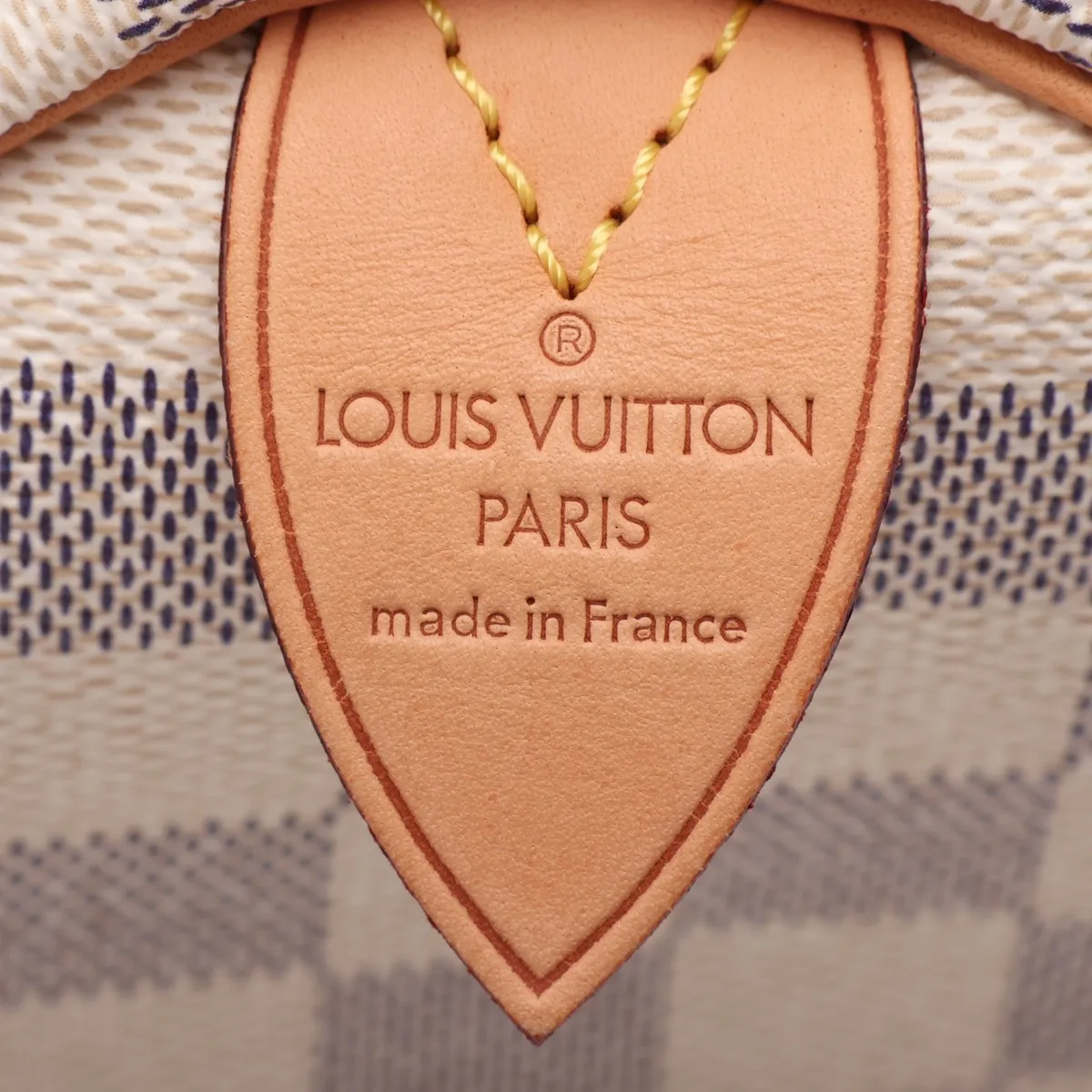 Damier Azur Speedy 25 N41534 SP3087 White (Cadena lock is difficult to open) — view 9