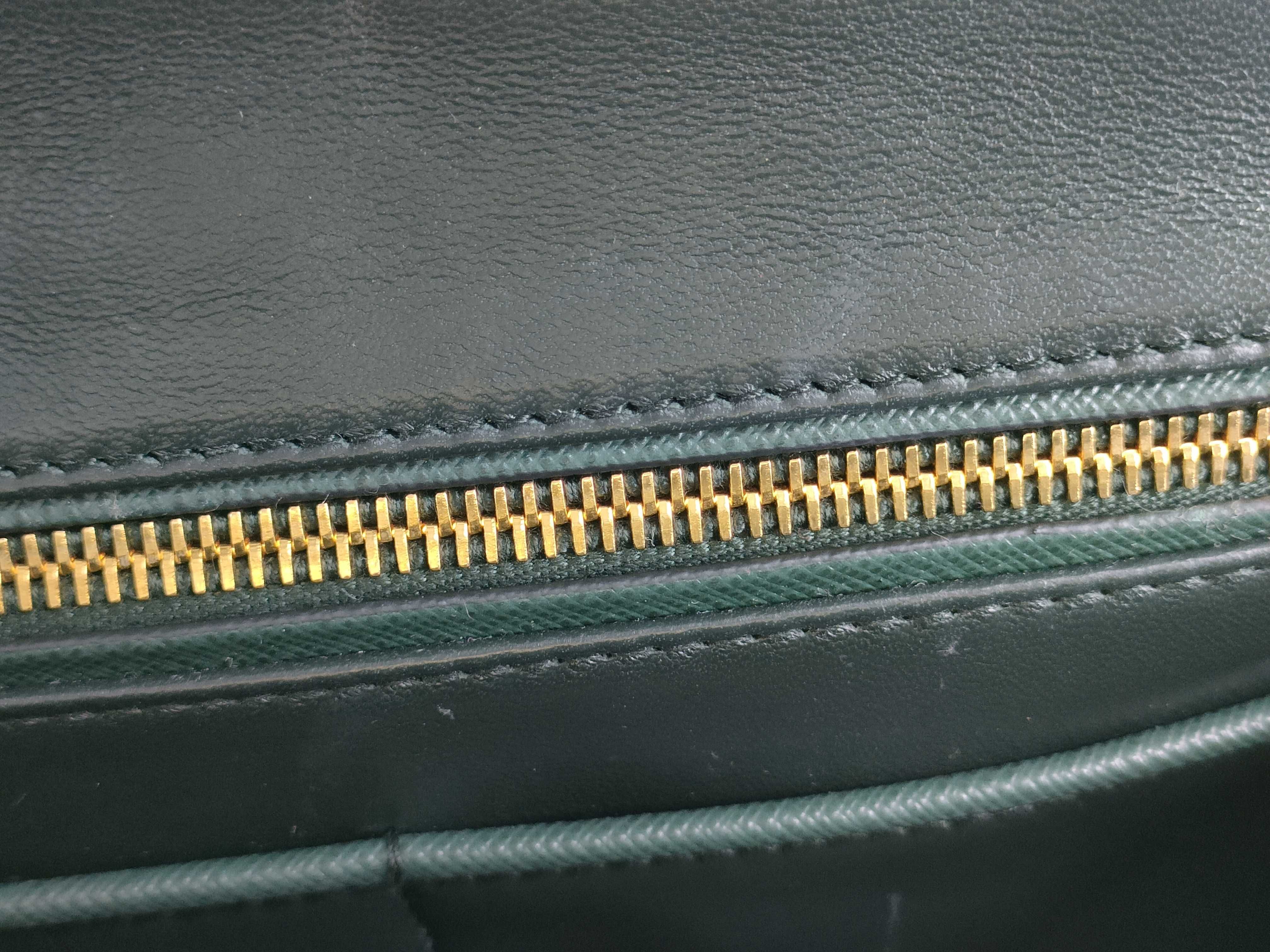 Saffiano Leather Handbag Green Handbag — view 10