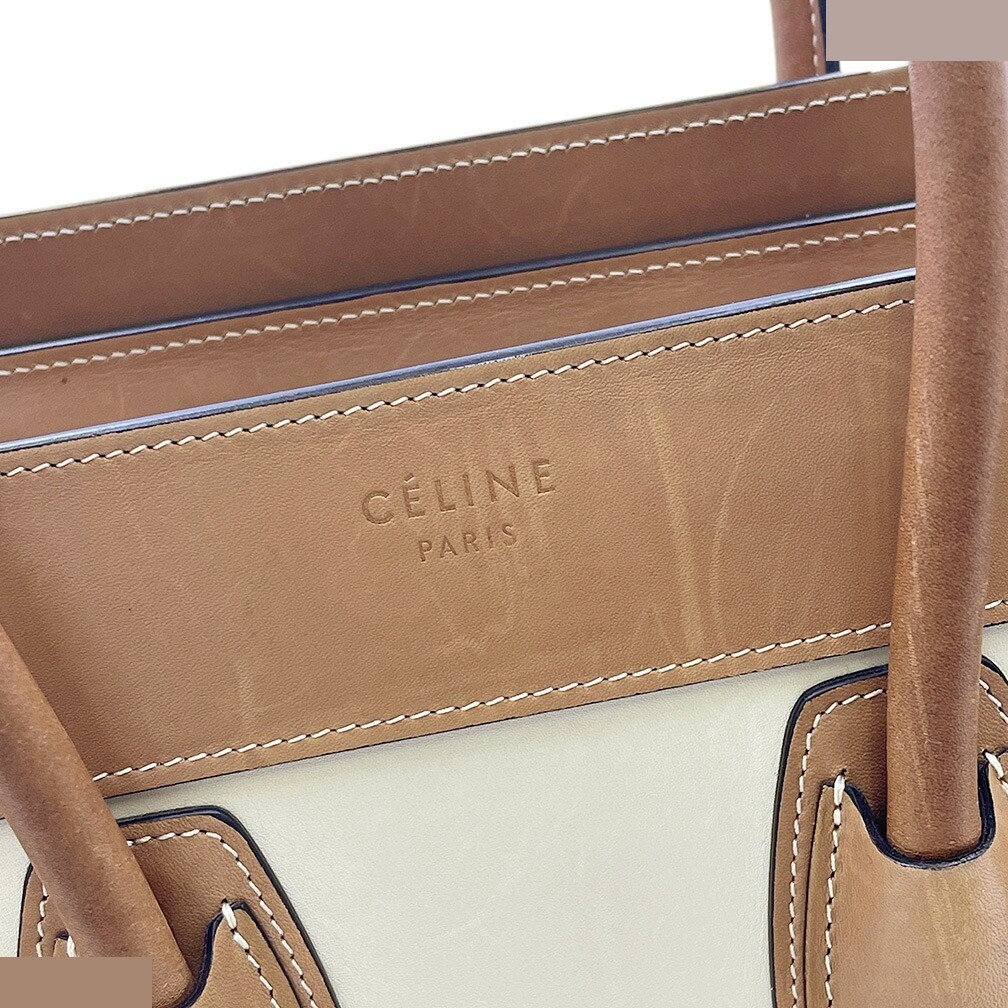 Luggage Micro CELINE Micro Shopper Handbag — view 8