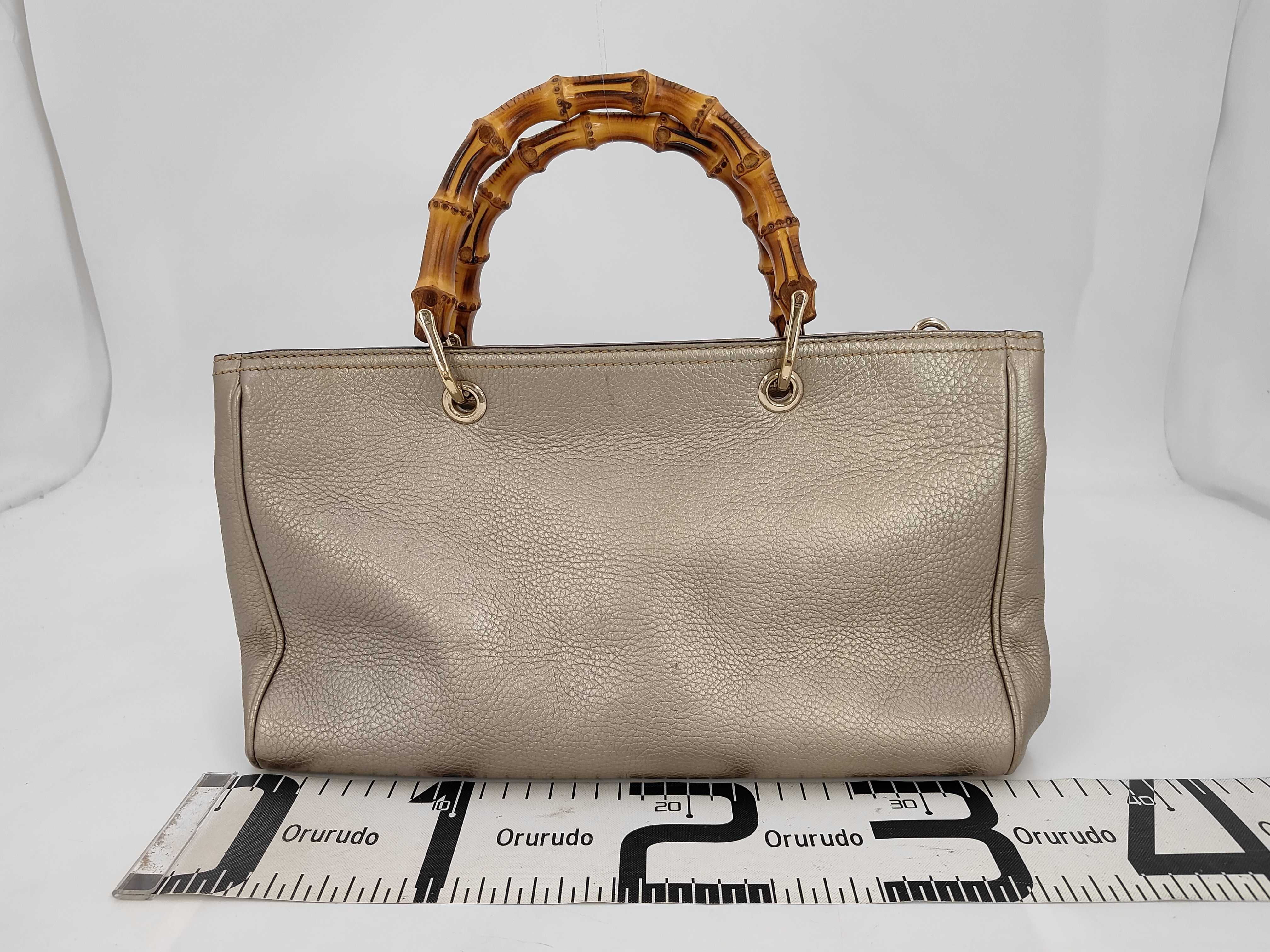 handbag, bamboo leather, model 323660. — view 2