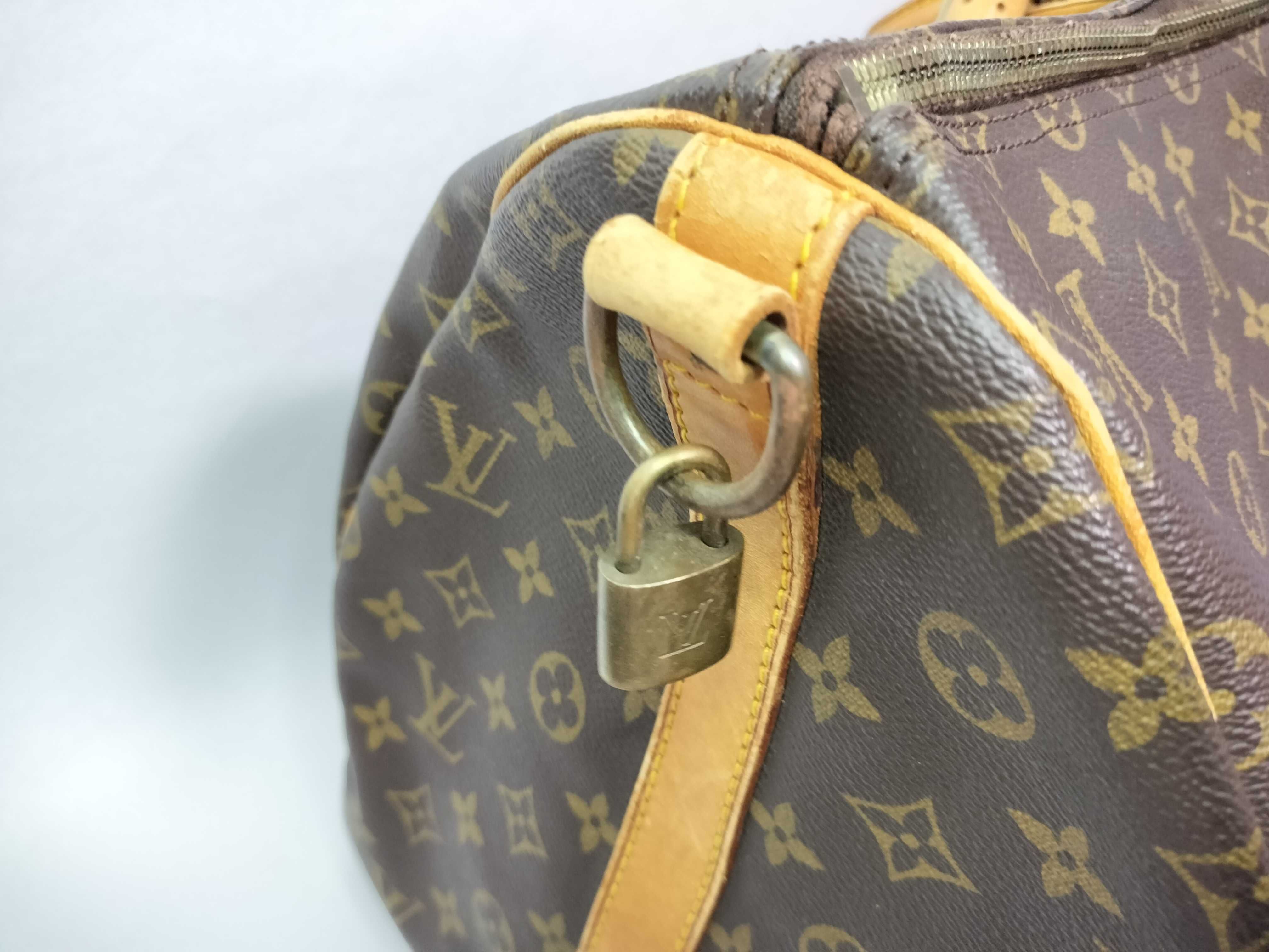 Monogram Louis Vuitton Boston Bag Monogram Keepall 55 Boston Bag — view 12