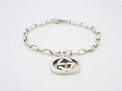 Interlocking G Bracelet, SV925 / 12.1g, Wrist circumference approx. 17cm