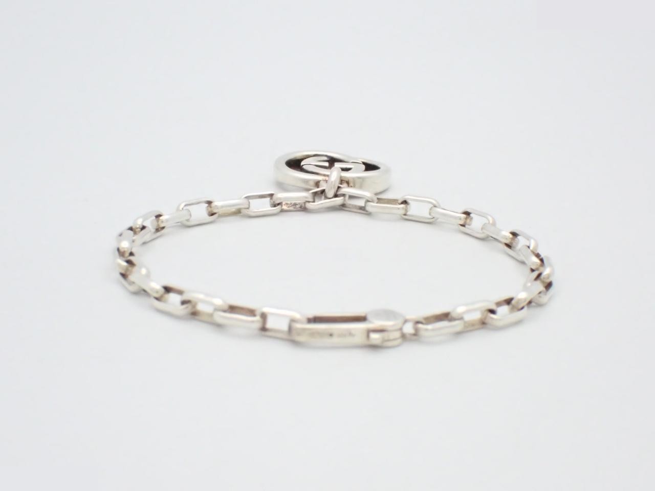 Interlocking G Bracelet, SV925 / 12.1g, Wrist circumference approx. 17cm — view 2