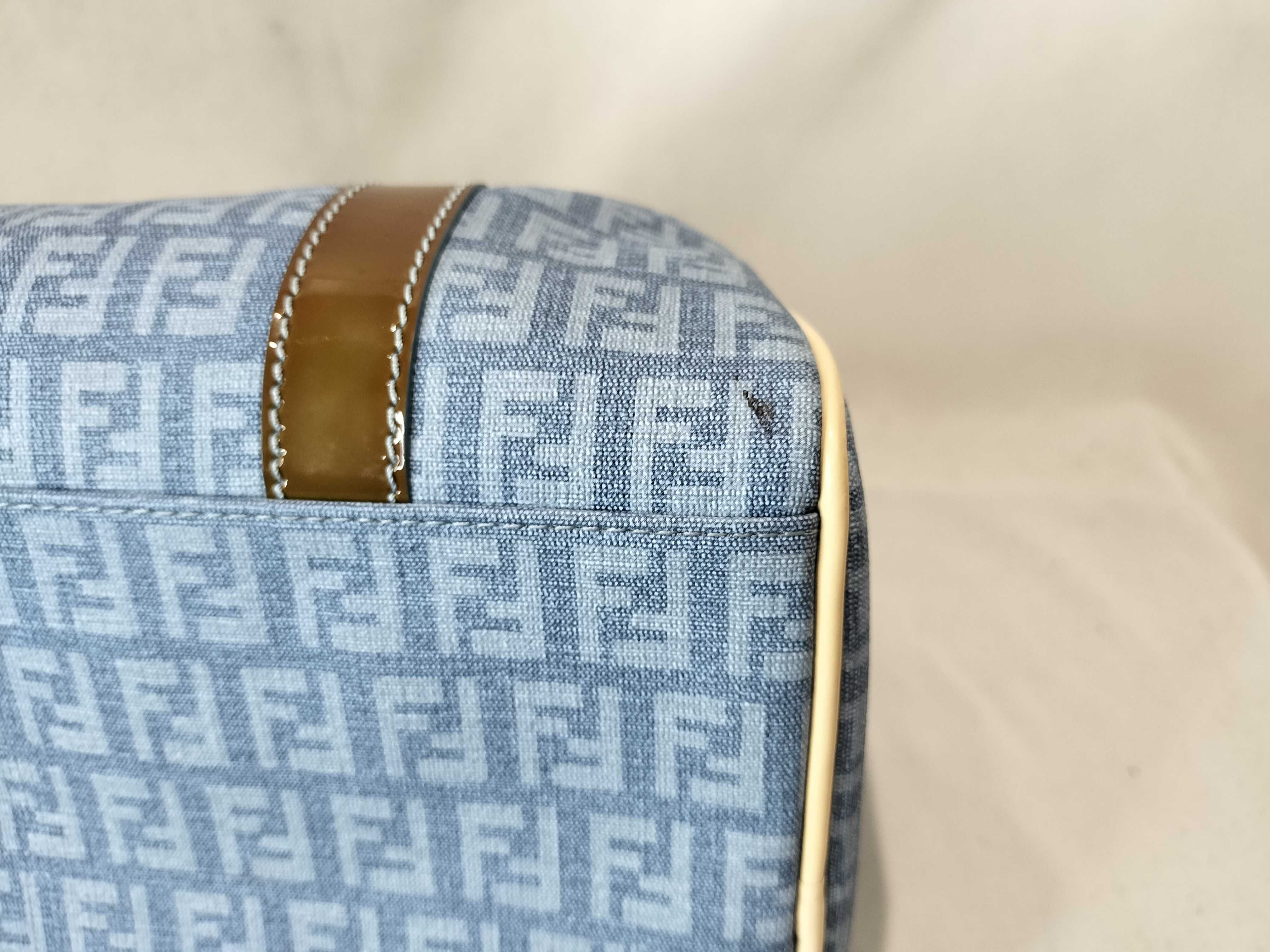 Mamma Hardware Denim Canvas Mini Boston Handbag — view 6