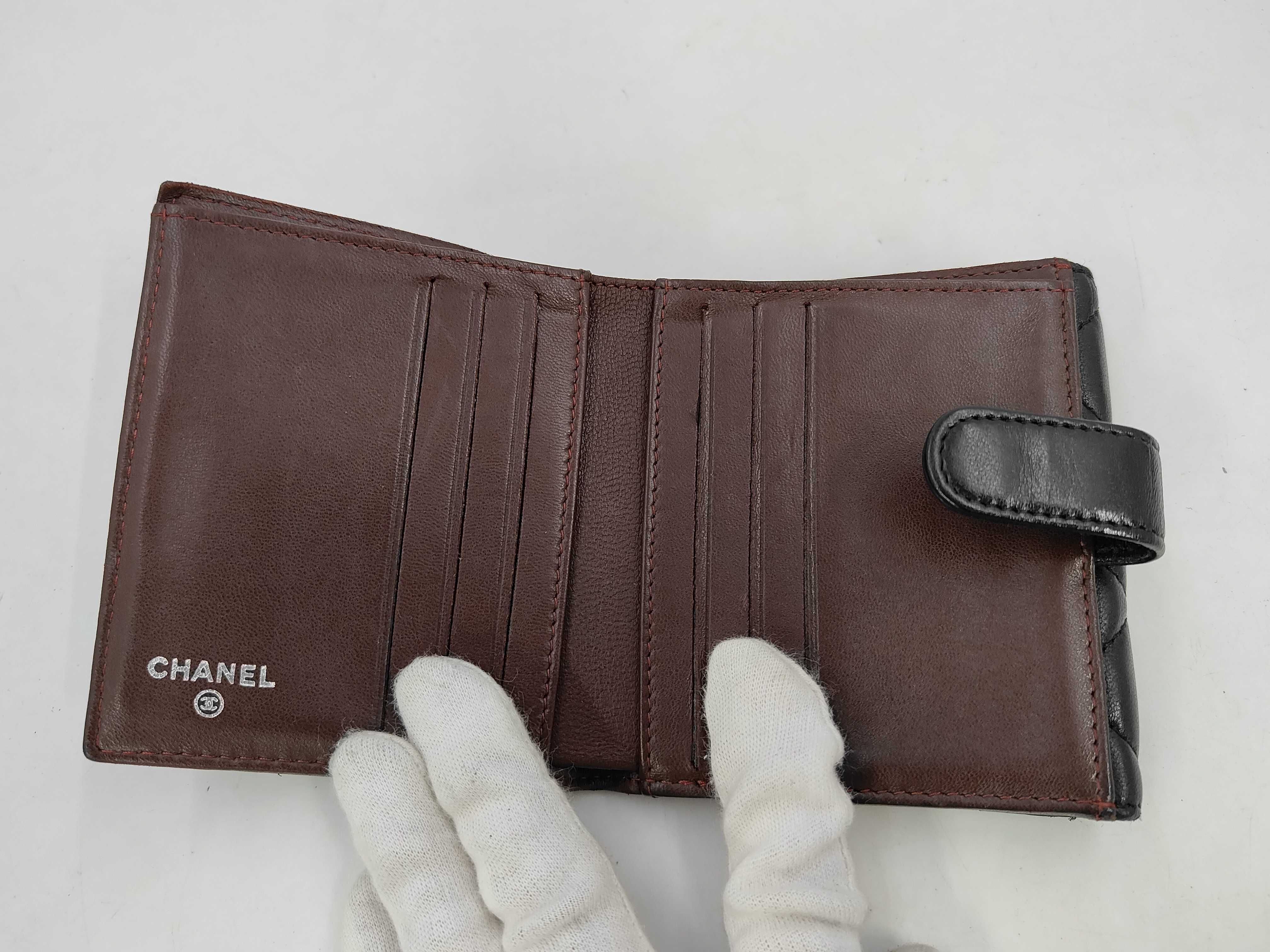 Matelassé Lambskin Bi-fold Wallet with Double Snap Closure, Seal/Card/Serial Number 21 Series, Dust Bag Included — view 8