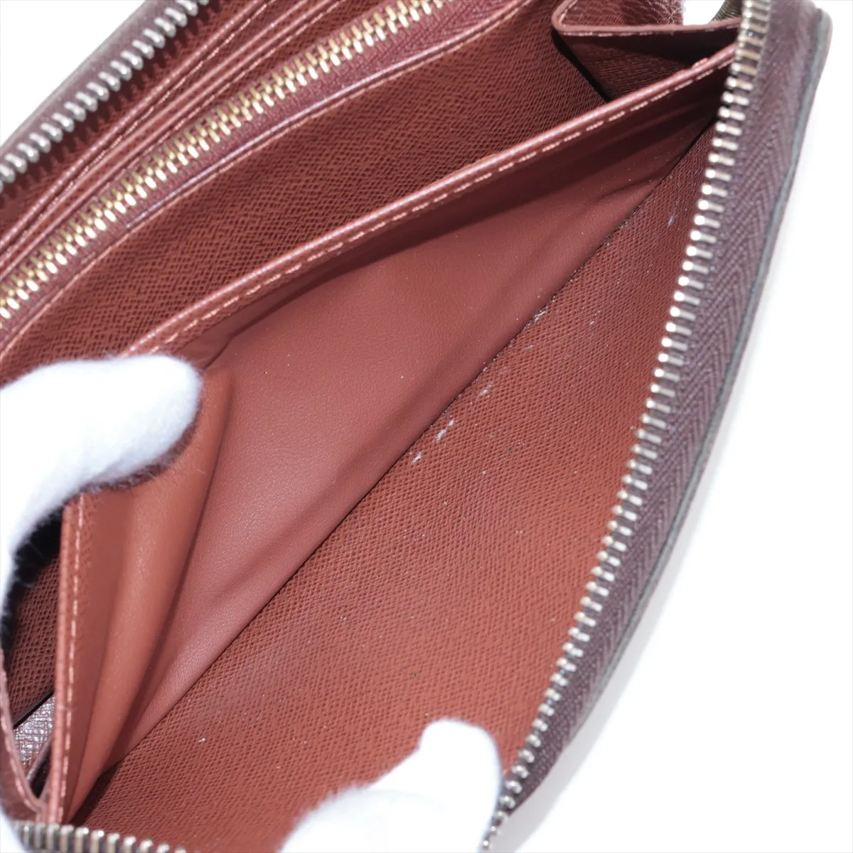 Monogram Zippy Wallet M60017 CA1026 Brown Round Zip Wallet — view 9