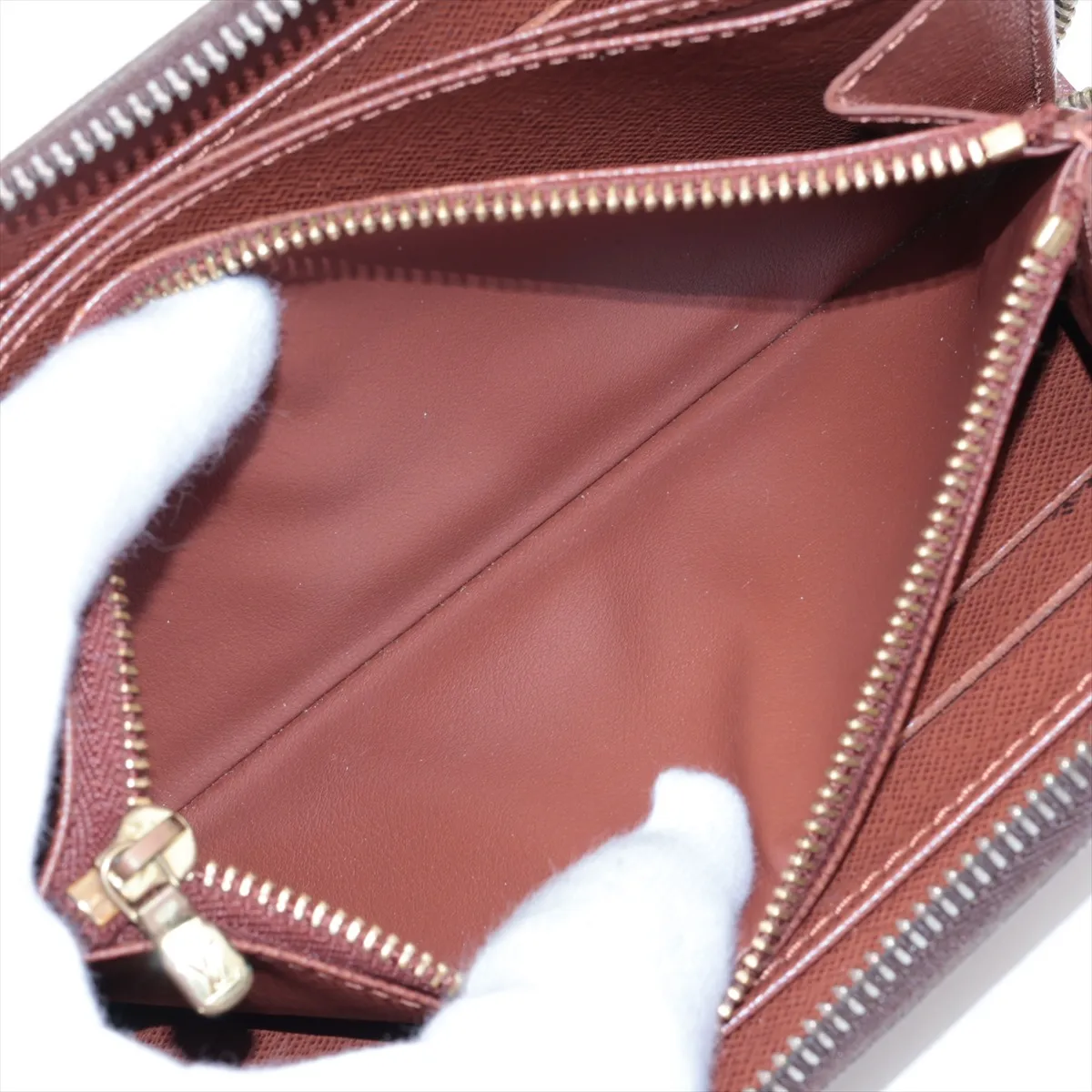 Monogram Zippy Wallet M60017 CA1026 Brown Round Zip Wallet — view 10