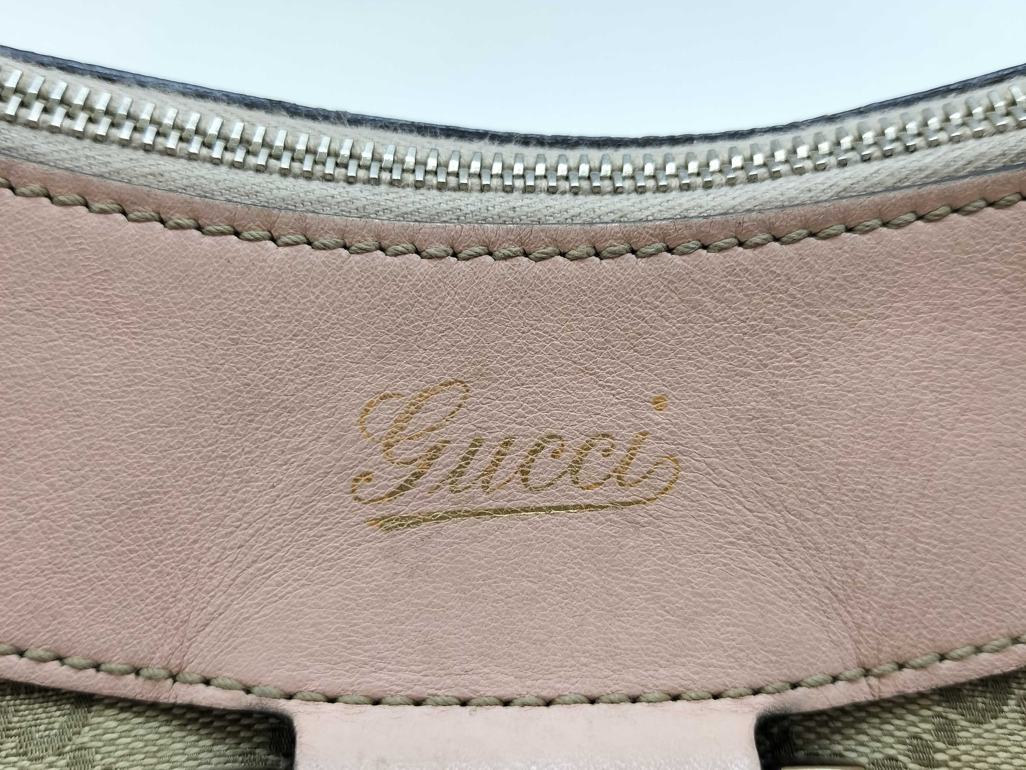 GG Canvas Pink Canvas GG Monogram D-Buckle Underarm Bag Shoulder Bag — view 11