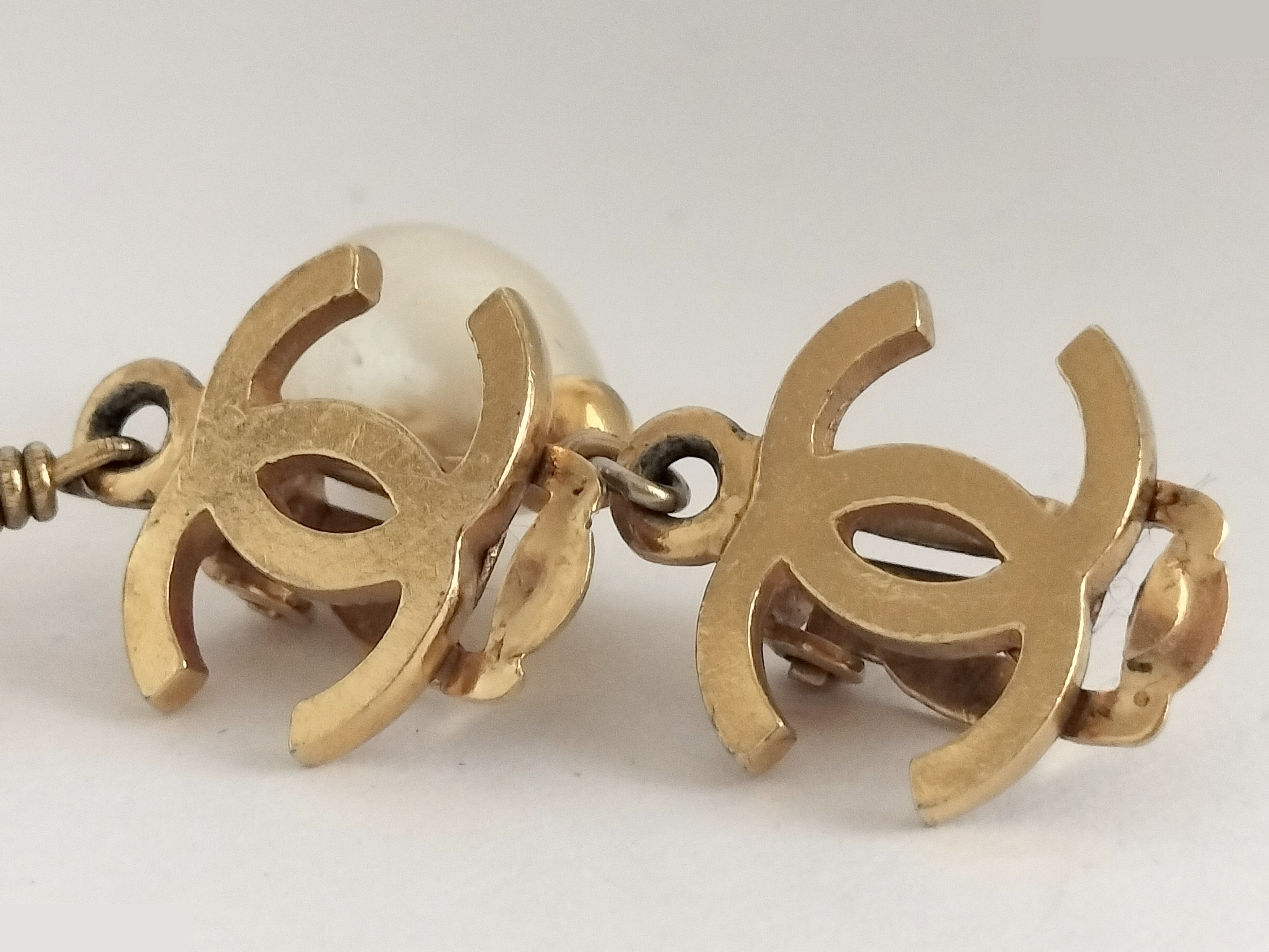 Coco F Pearl Gold Earrings 97P — view 6
