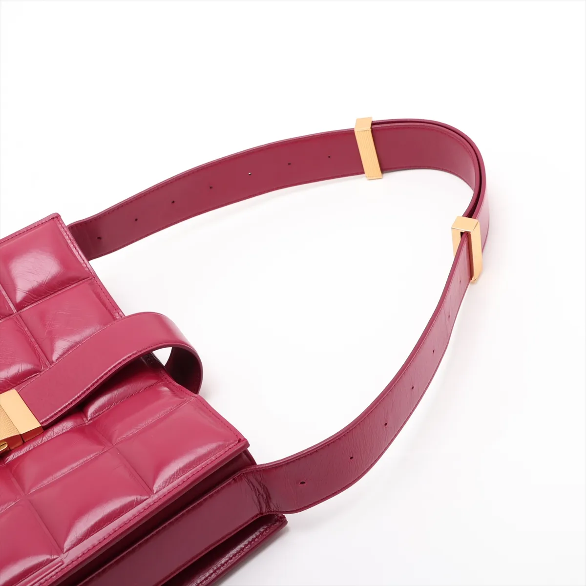 Marie Leather Shoulder Bag, Pink — view 5