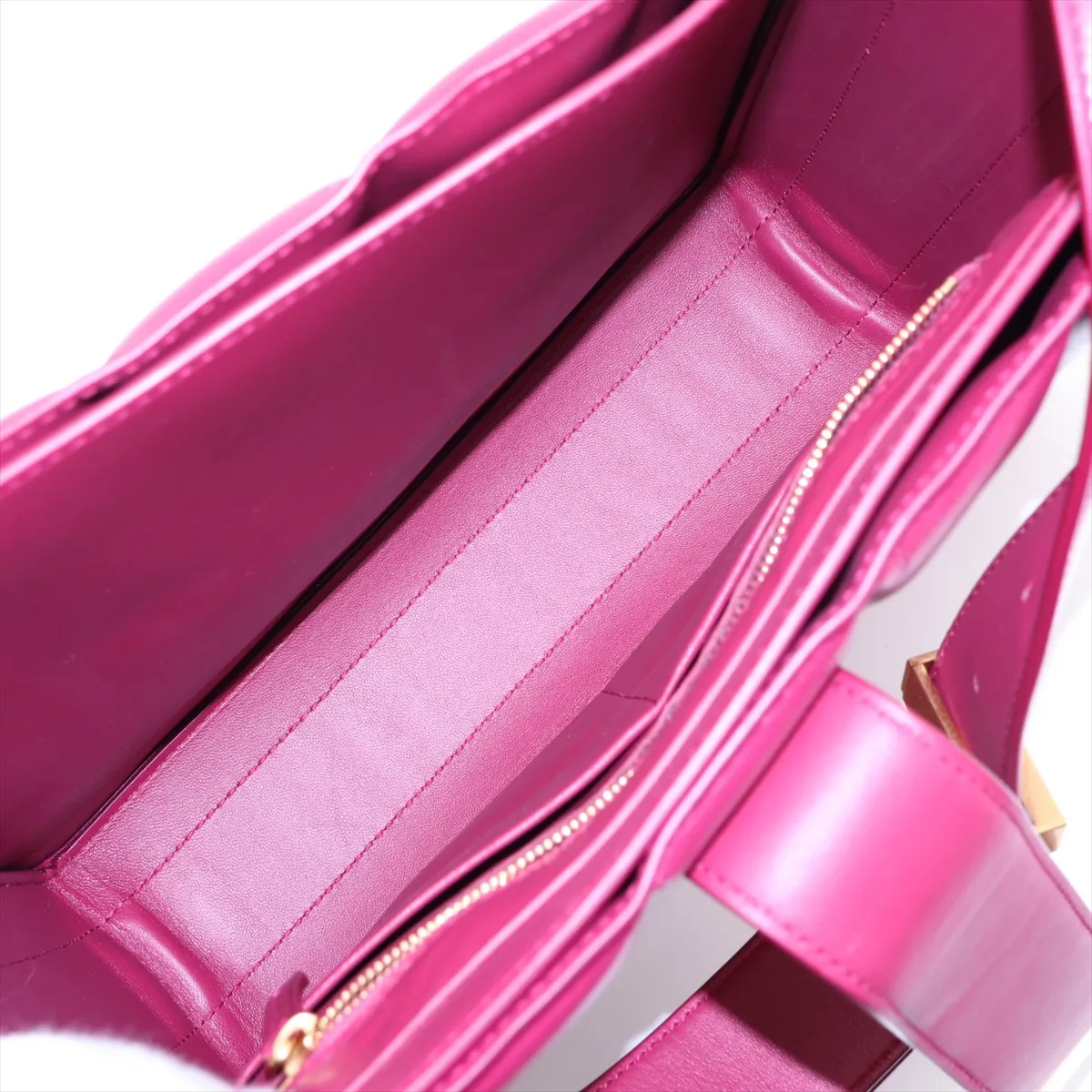 Marie Leather Shoulder Bag, Pink — view 6