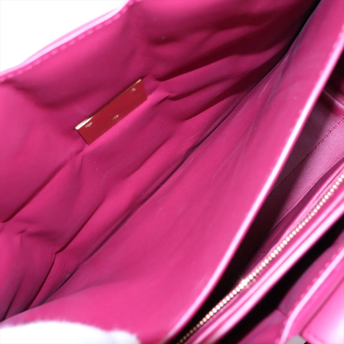 Marie Leather Shoulder Bag, Pink — view 7