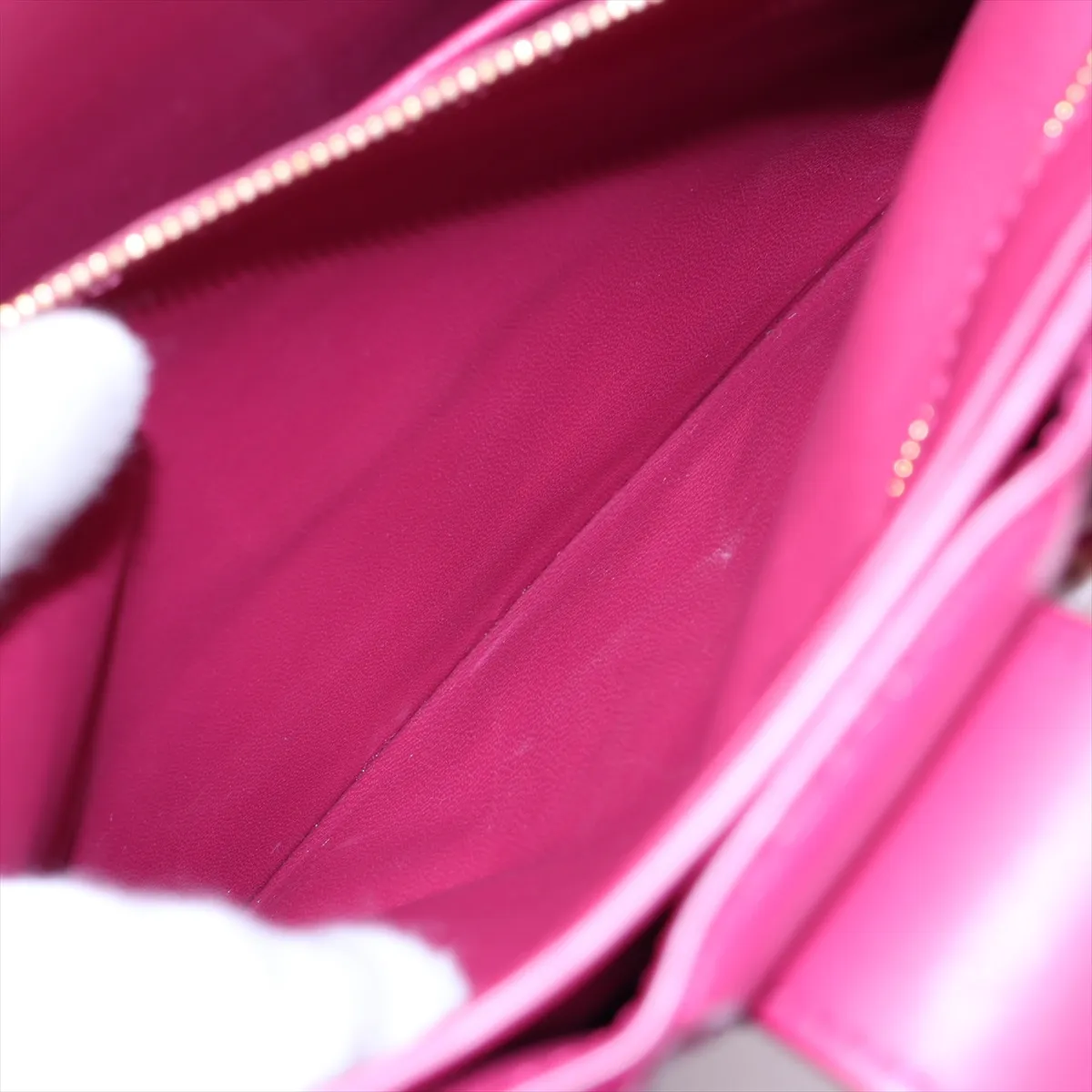 Marie Leather Shoulder Bag, Pink — view 8