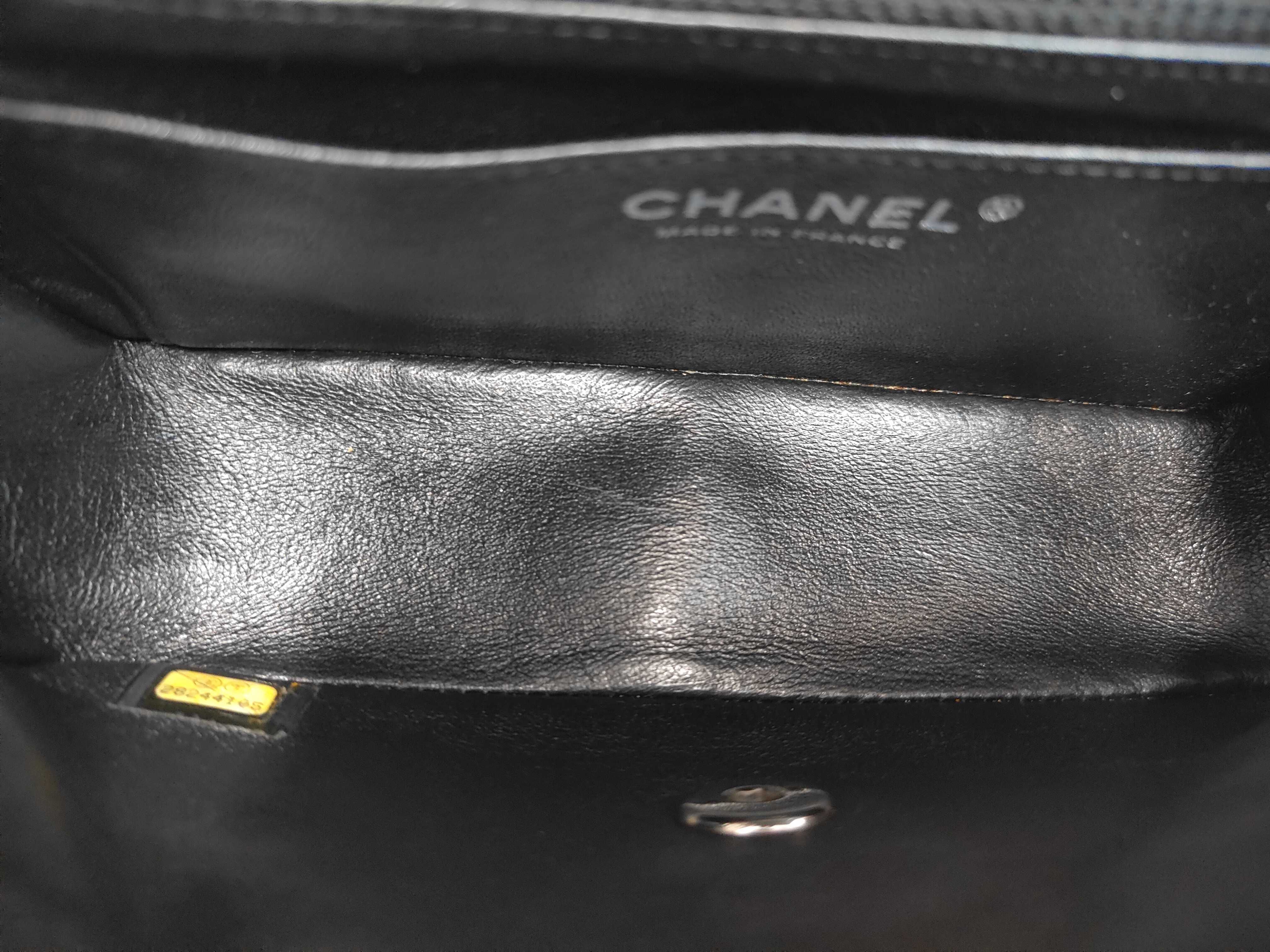 Matelassé 20 Lambskin Silver Hardware Chain Shoulder Bag, Serial Number 28, Black Shoulder Bag — view 8