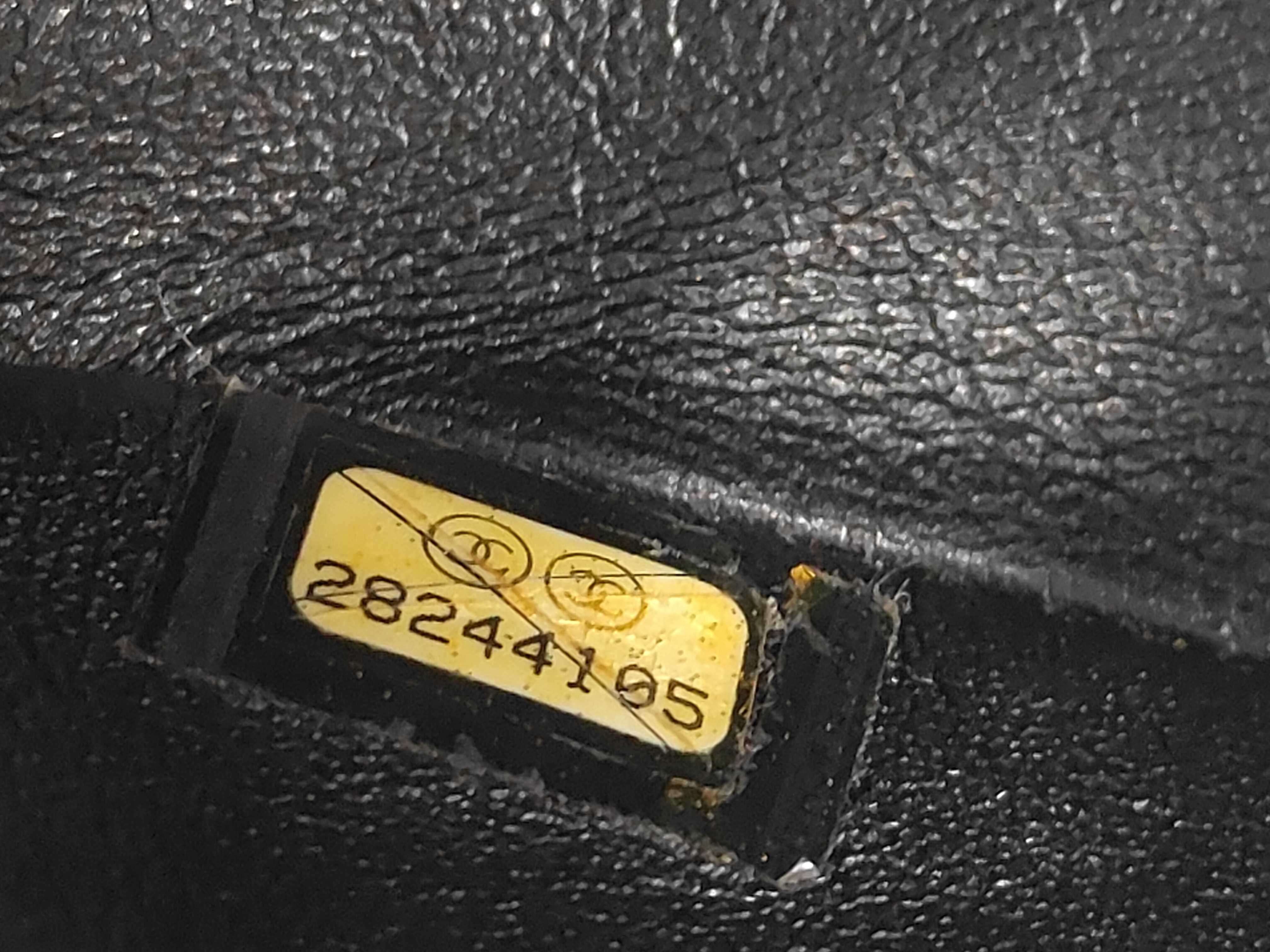 Matelassé 20 Lambskin Silver Hardware Chain Shoulder Bag, Serial Number 28, Black Shoulder Bag — view 9