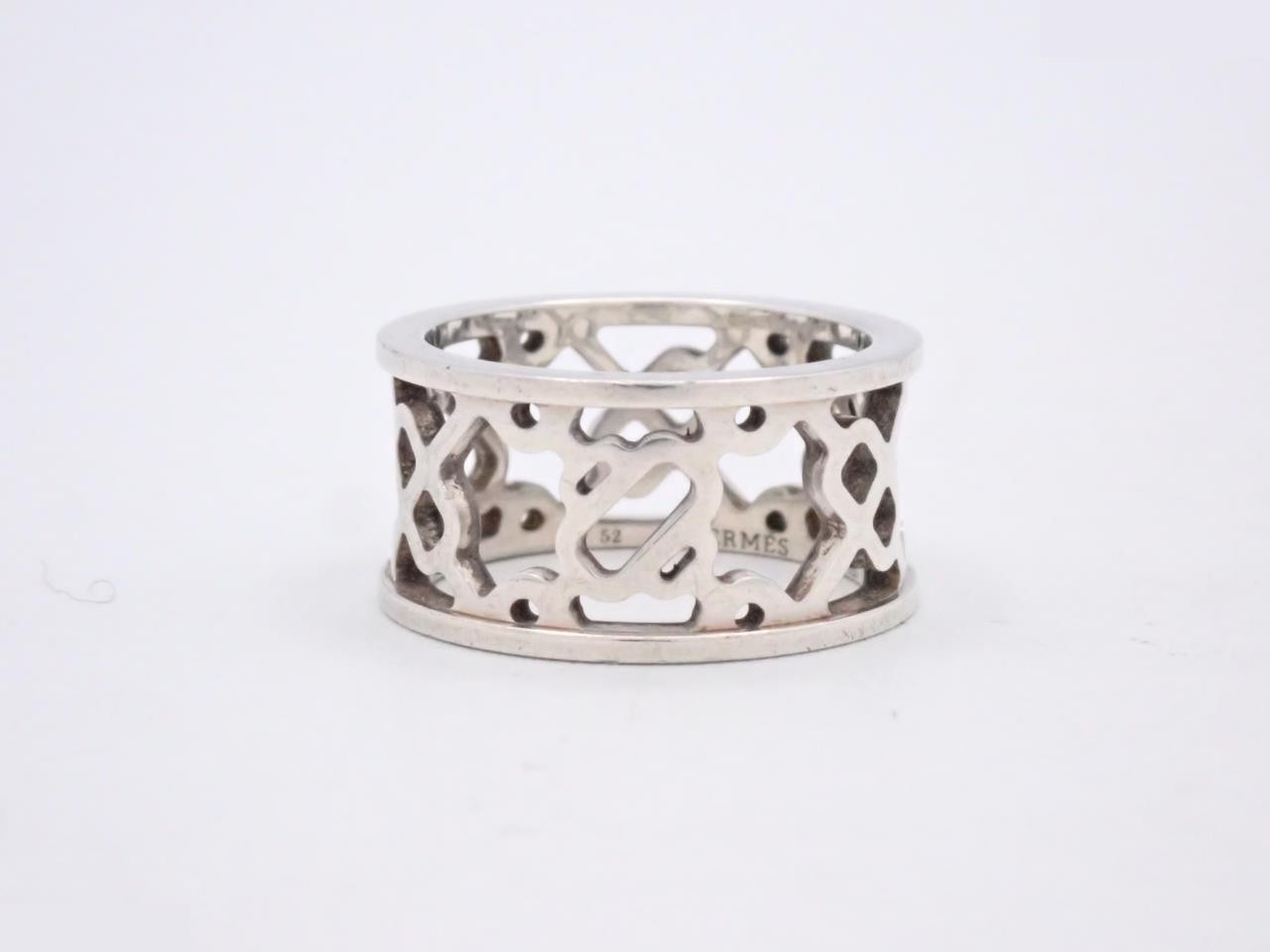 Chaine d'Ancre Passerelle Ring, 925 sterling silver, 5.4g, Size 52