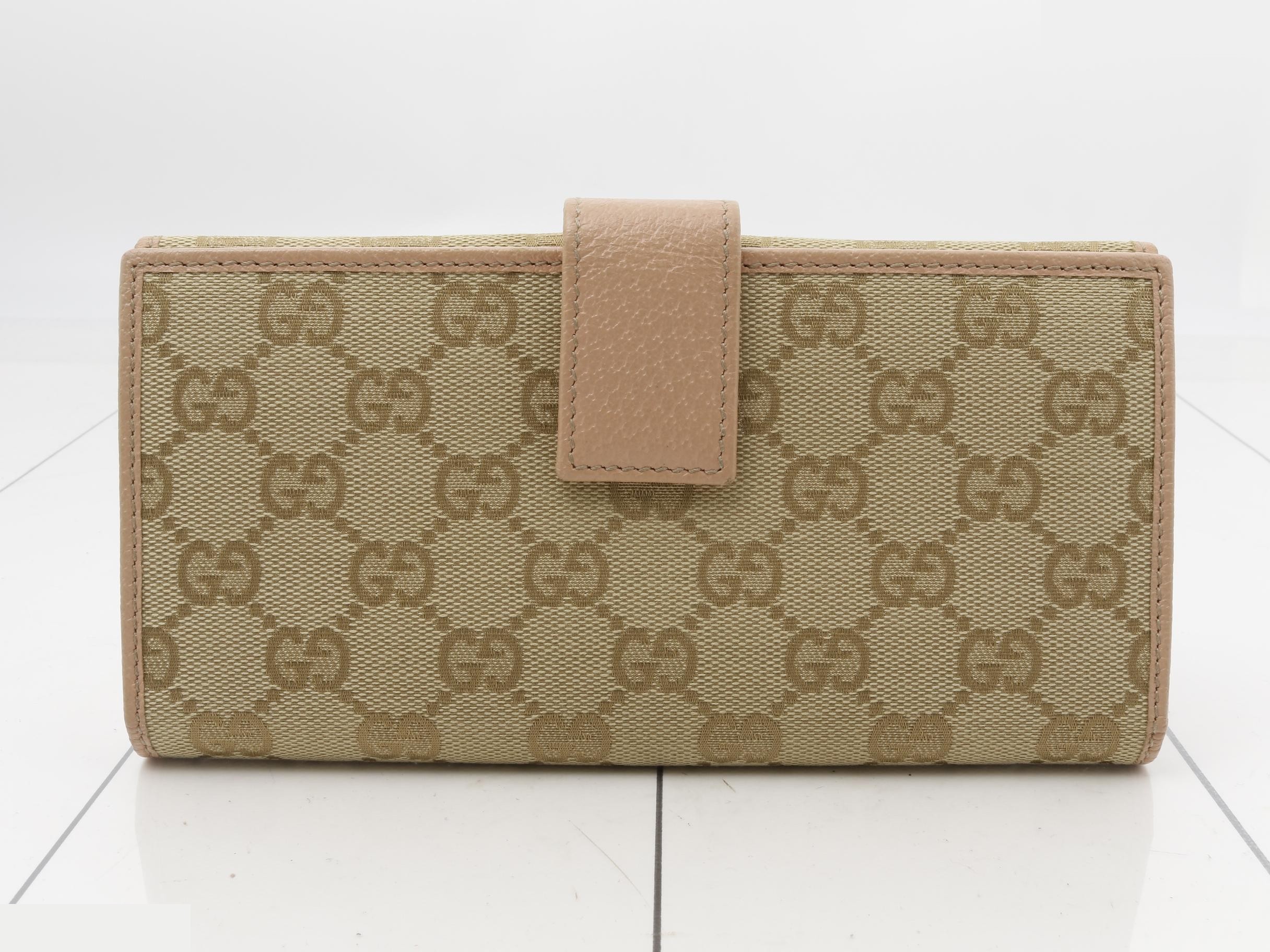 GG Canvas Leather Bi-fold Long Wallet — view 2