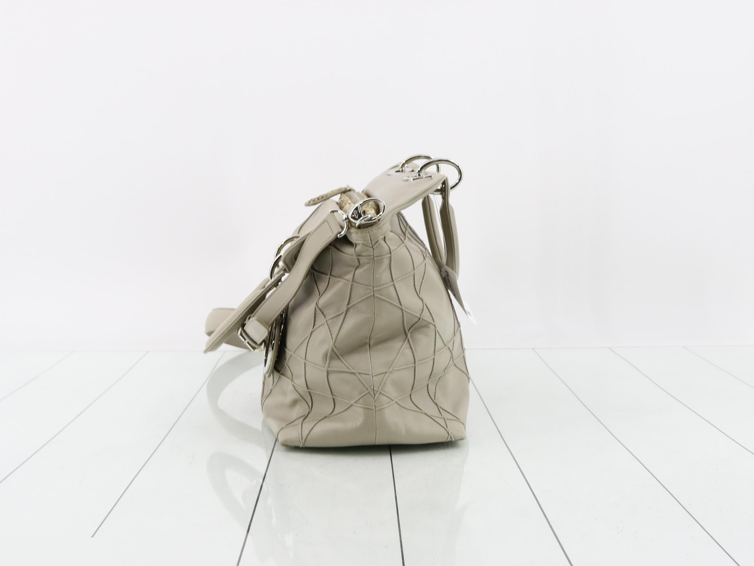 Cannage Granville 2-Way Shoulder Bag, Greige — view 3