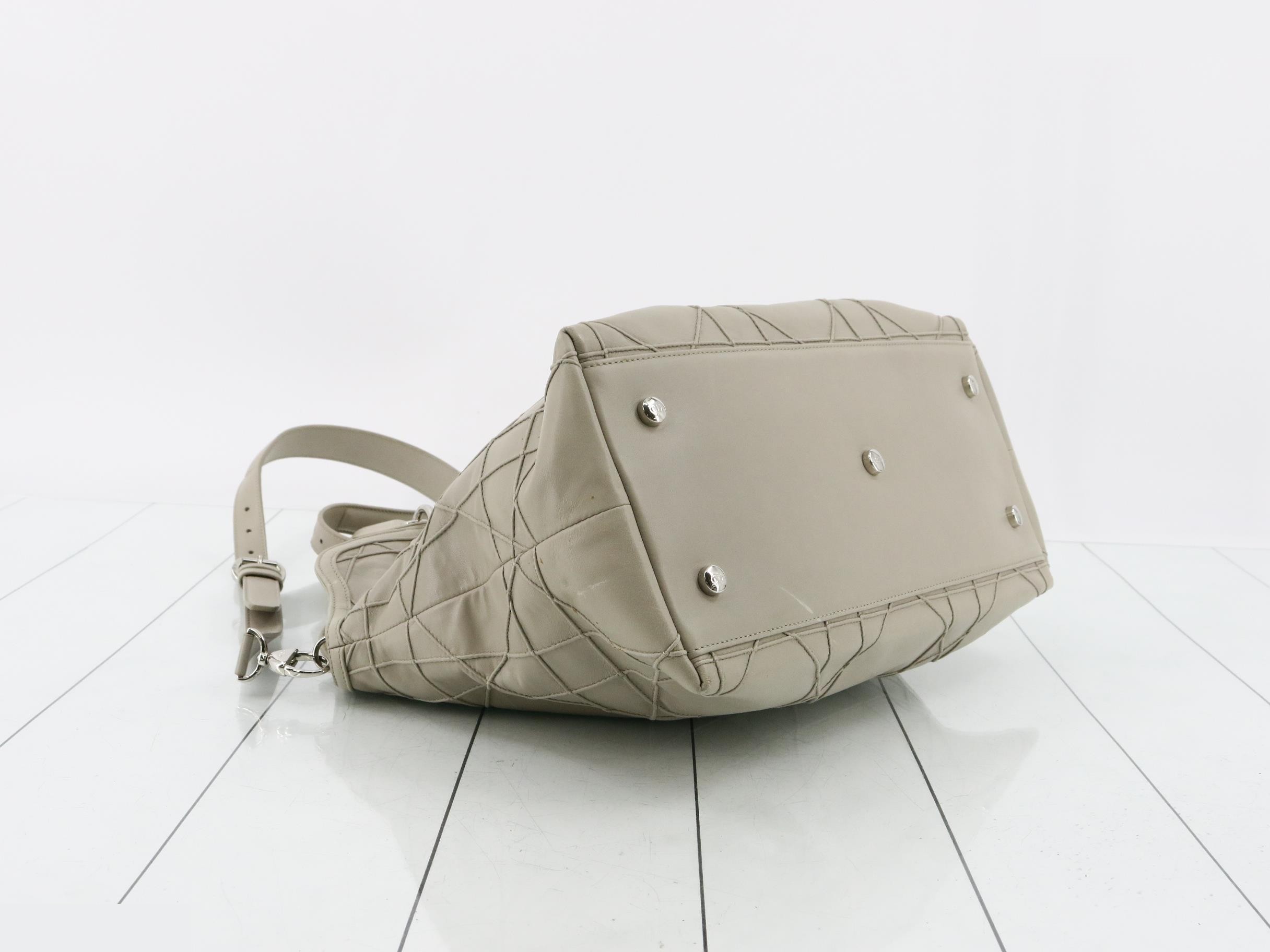 Cannage Granville 2-Way Shoulder Bag, Greige — view 5