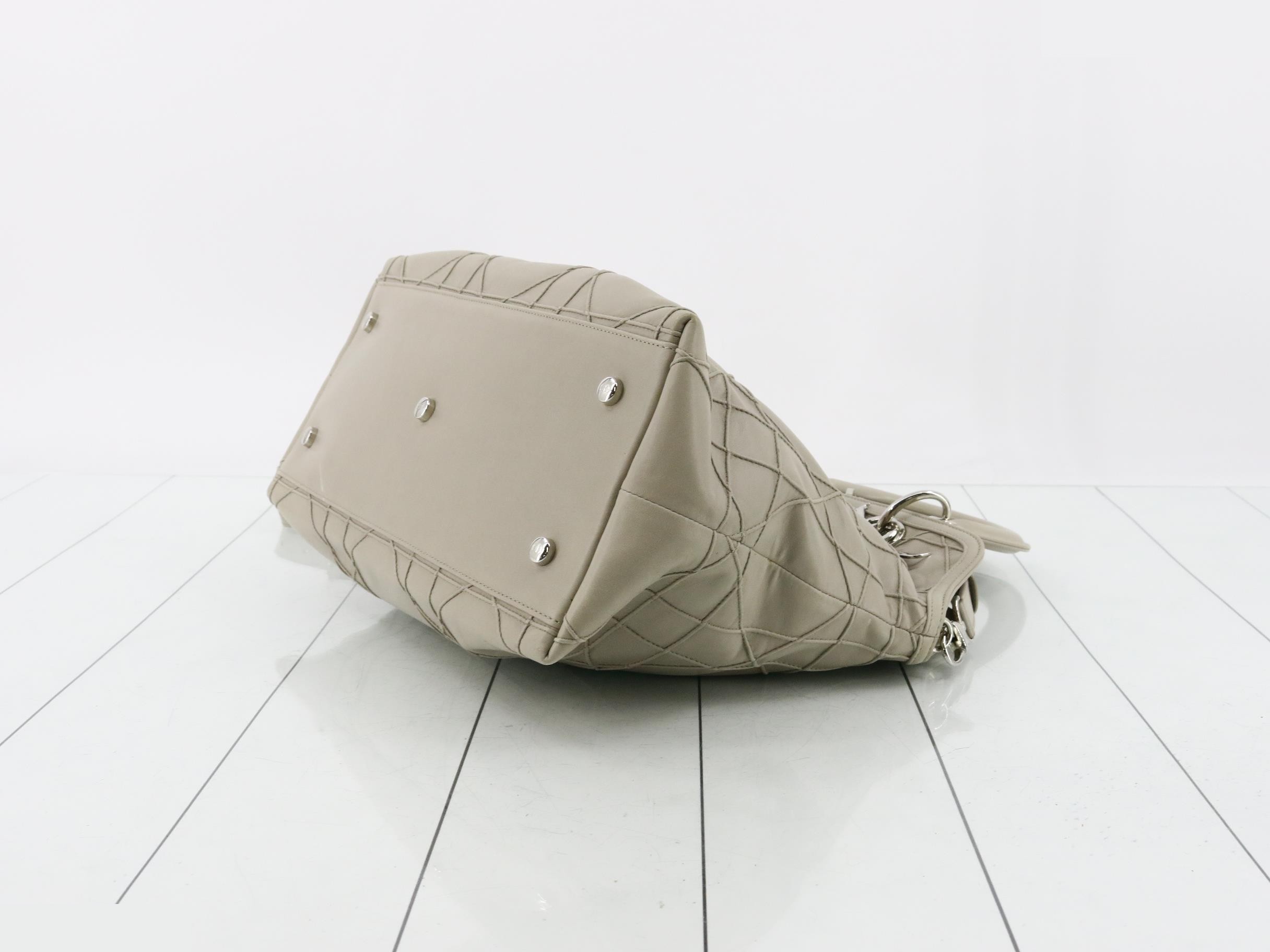 Cannage Granville 2-Way Shoulder Bag, Greige — view 6