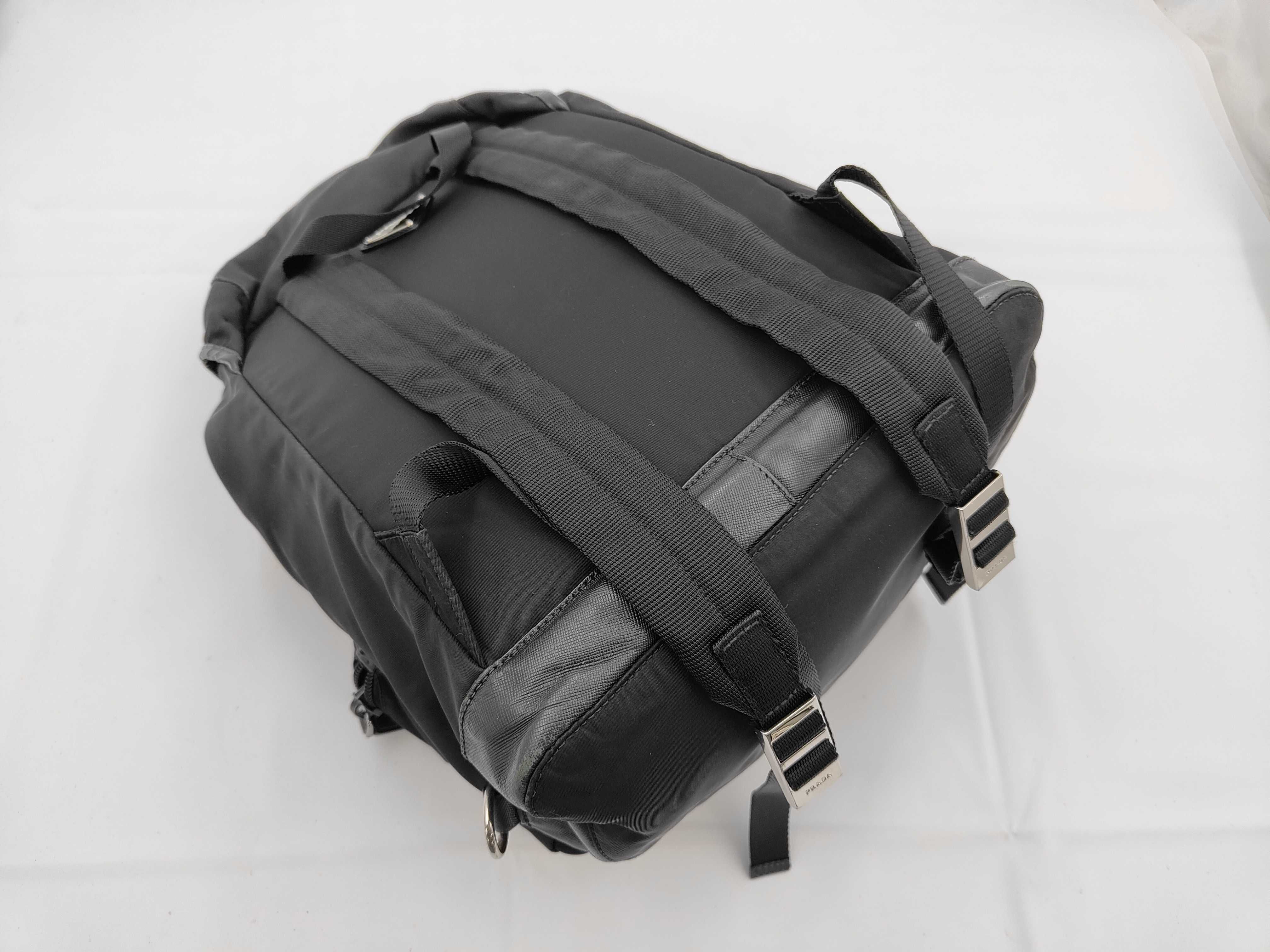 V164 Nylon Backpack, Black — view 3