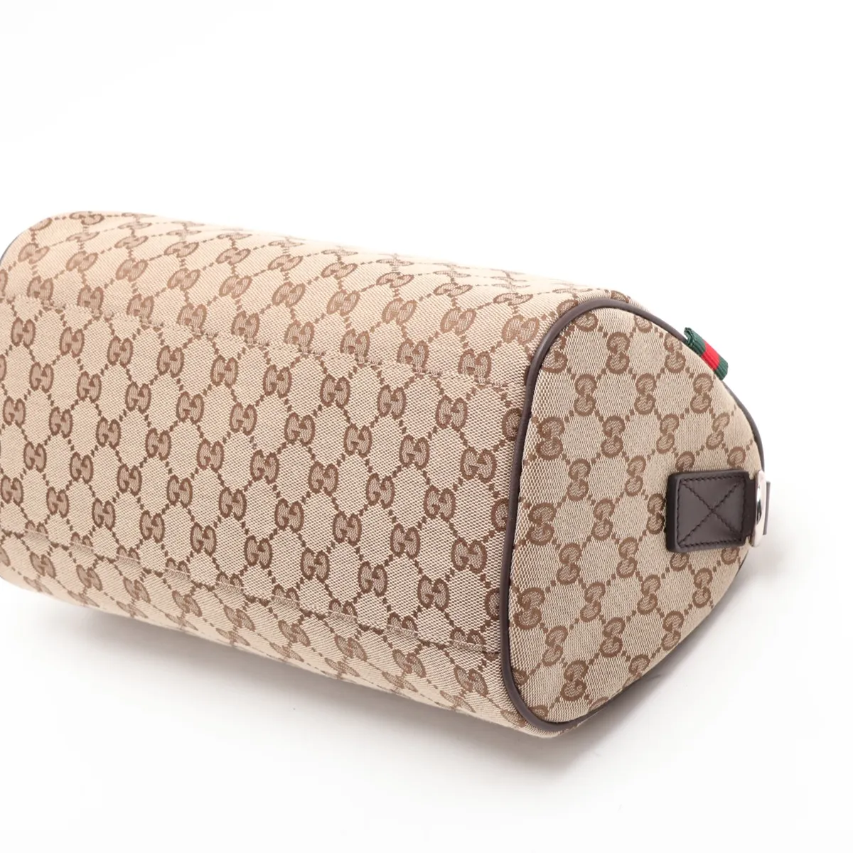 GG Canvas 834455 Canvas x Leather Shoulder Bag Beige x Brown — view 3