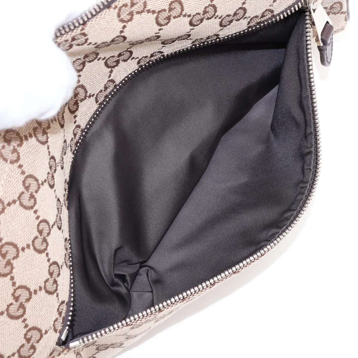 GG Canvas 834455 Canvas x Leather Shoulder Bag Beige x Brown — view 8