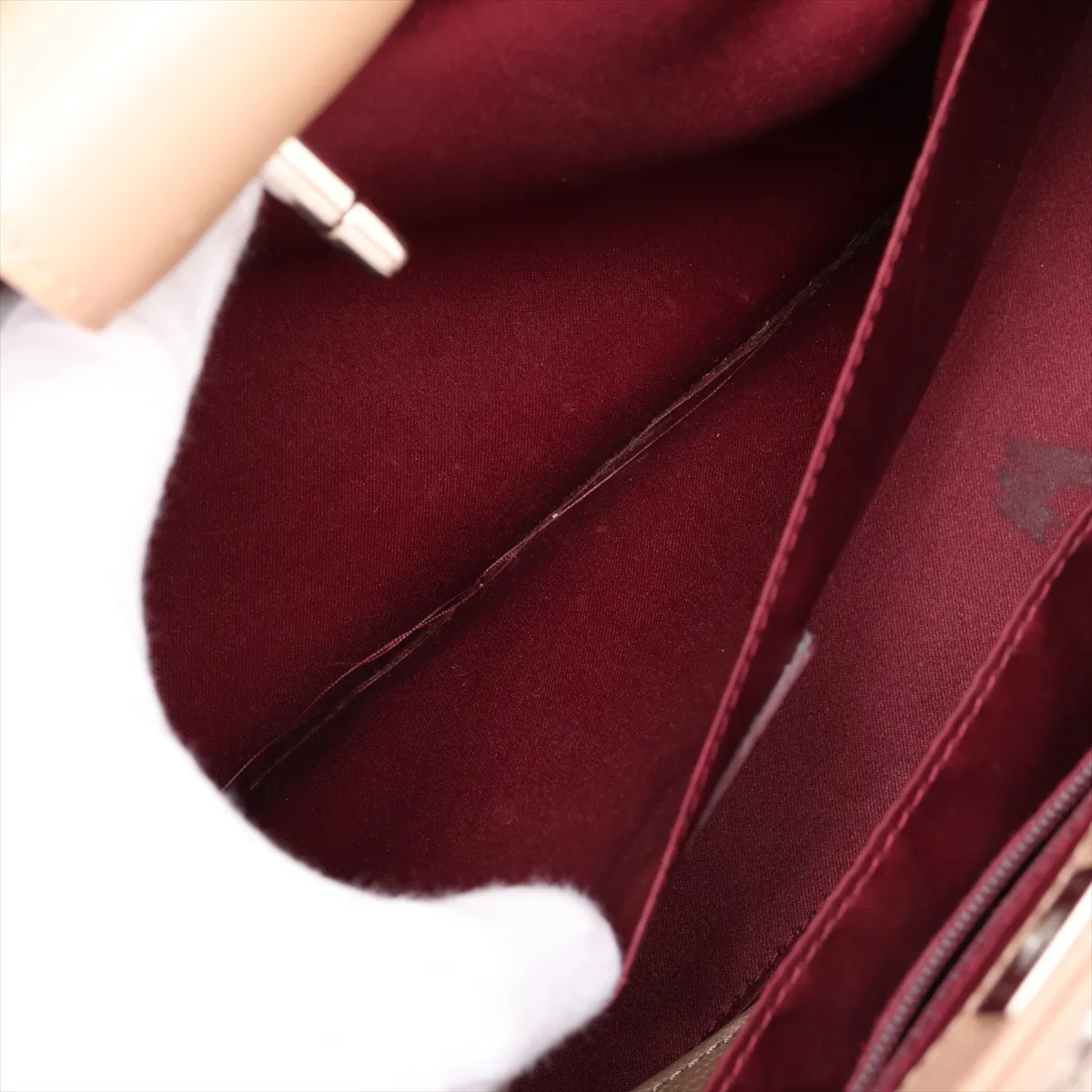 Executive Leather 2-Way Handbag, Brown, Silver Hardware, 21623827, Serial Number 21 — view 10
