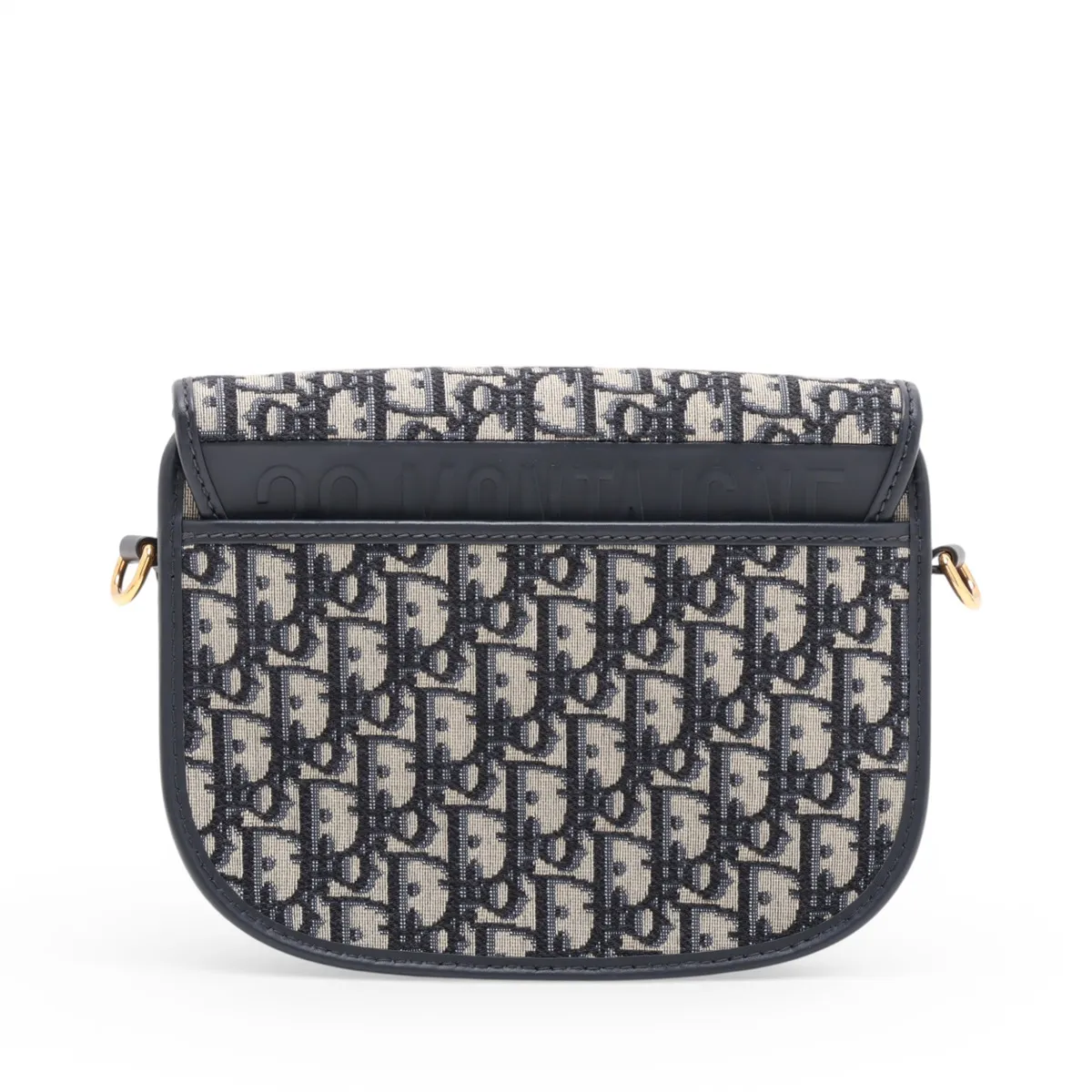 Oblique Bobby Canvas x Leather 2-Way Shoulder Bag, Navy — view 2