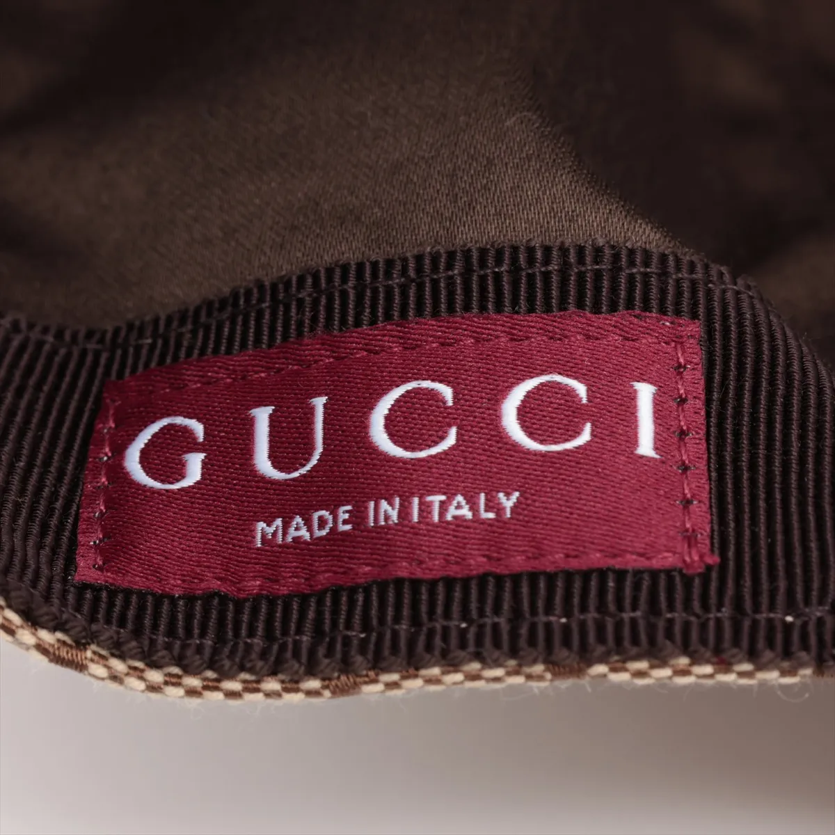x Yuko Higuchi 847862 GG Canvas Cap, Size M, Polyester x Nylon x Cotton, Beige x Light Blue, — view 5