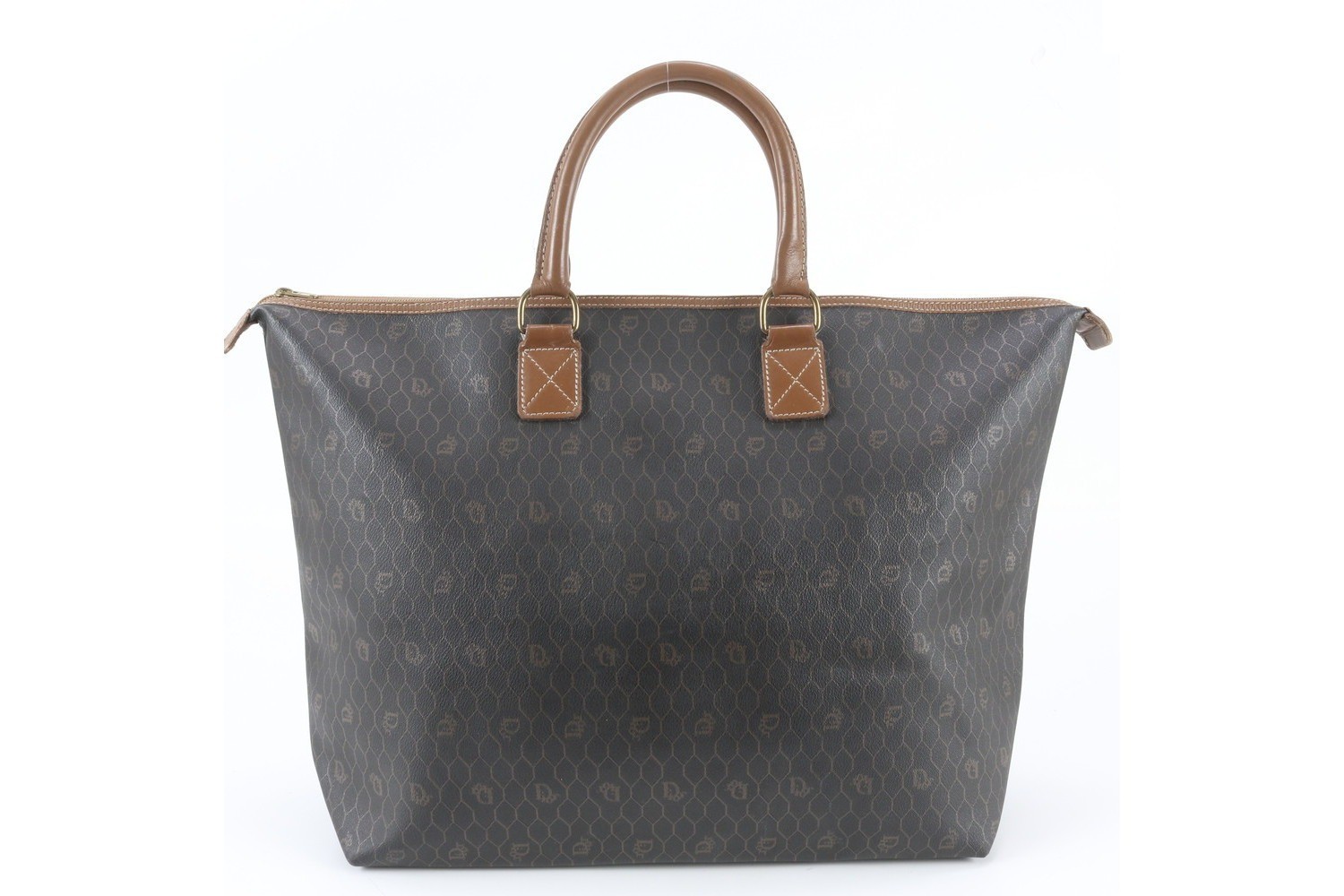 Honeycomb Leather Boston Bag - Perfect for Business Trips, Travel, and Totes