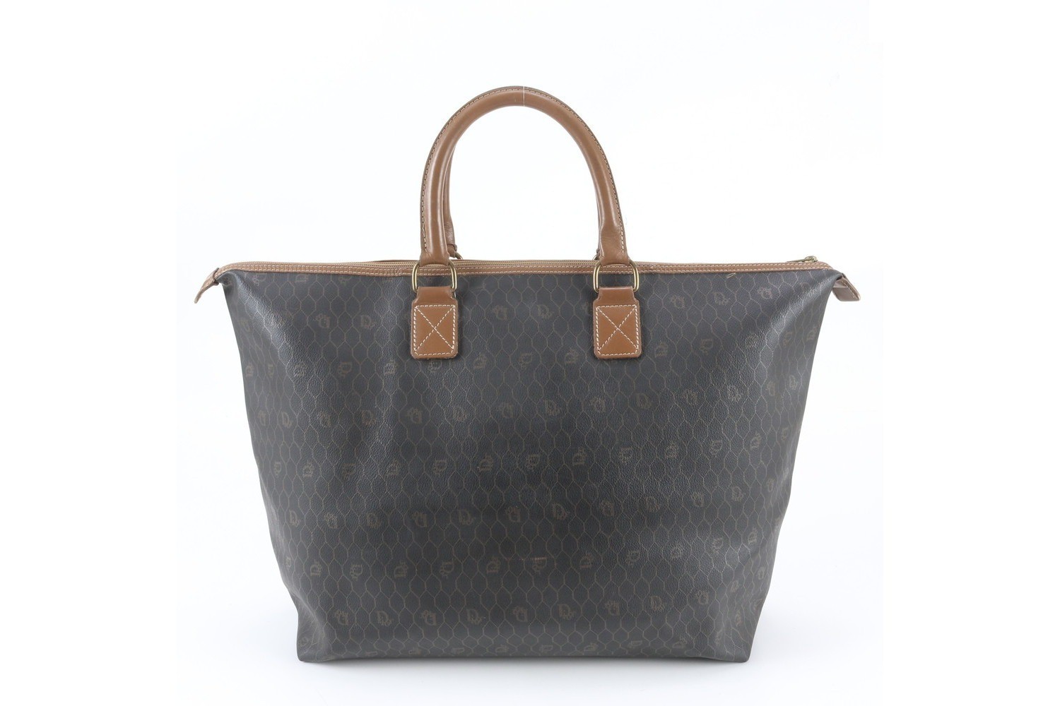 Honeycomb Leather Boston Bag - Perfect for Business Trips, Travel, and Totes — view 3