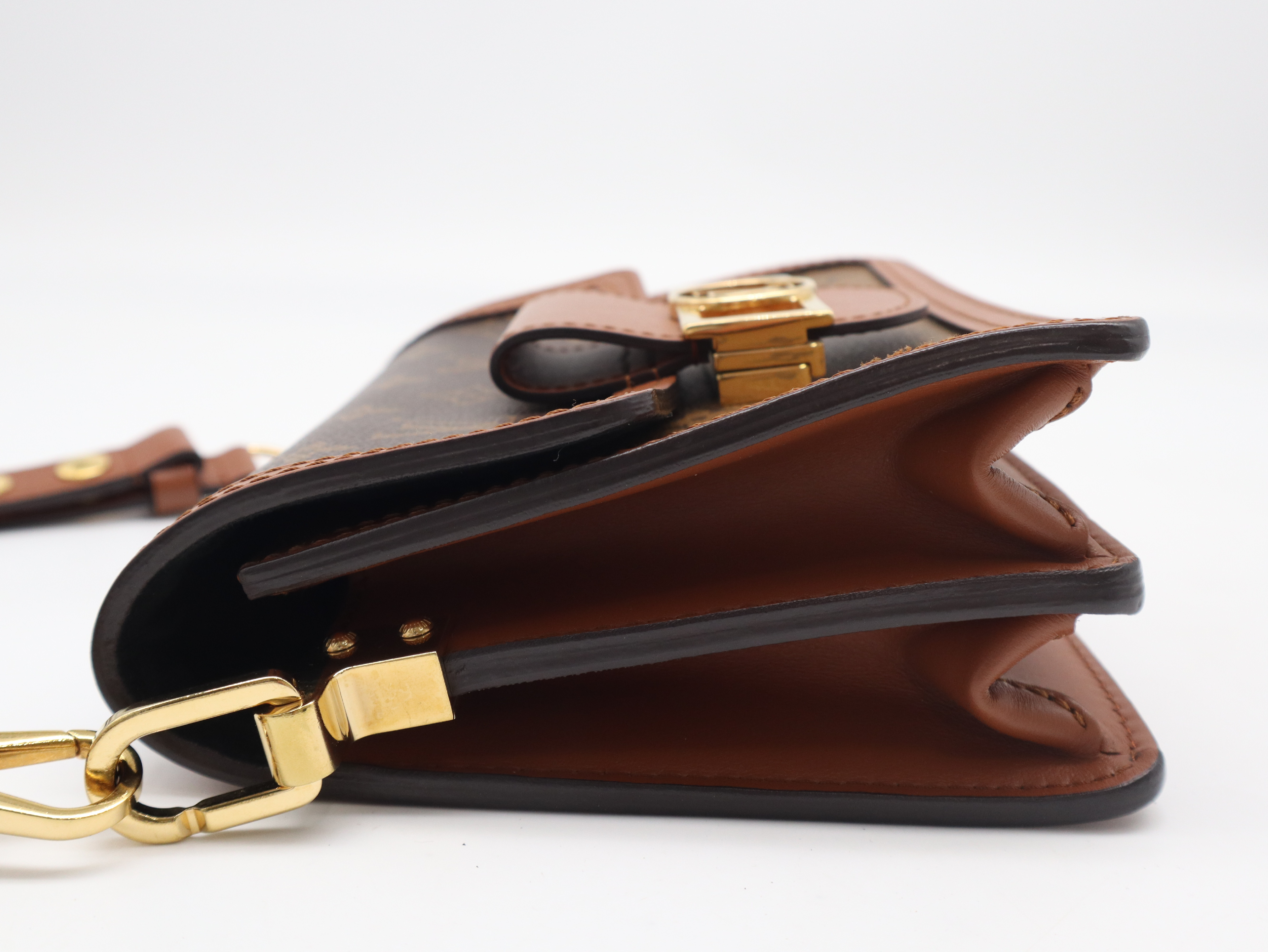 M68747 Monogram Reverse Dauphine MINI Shoulder Bag with Shoulder Strap — view 3