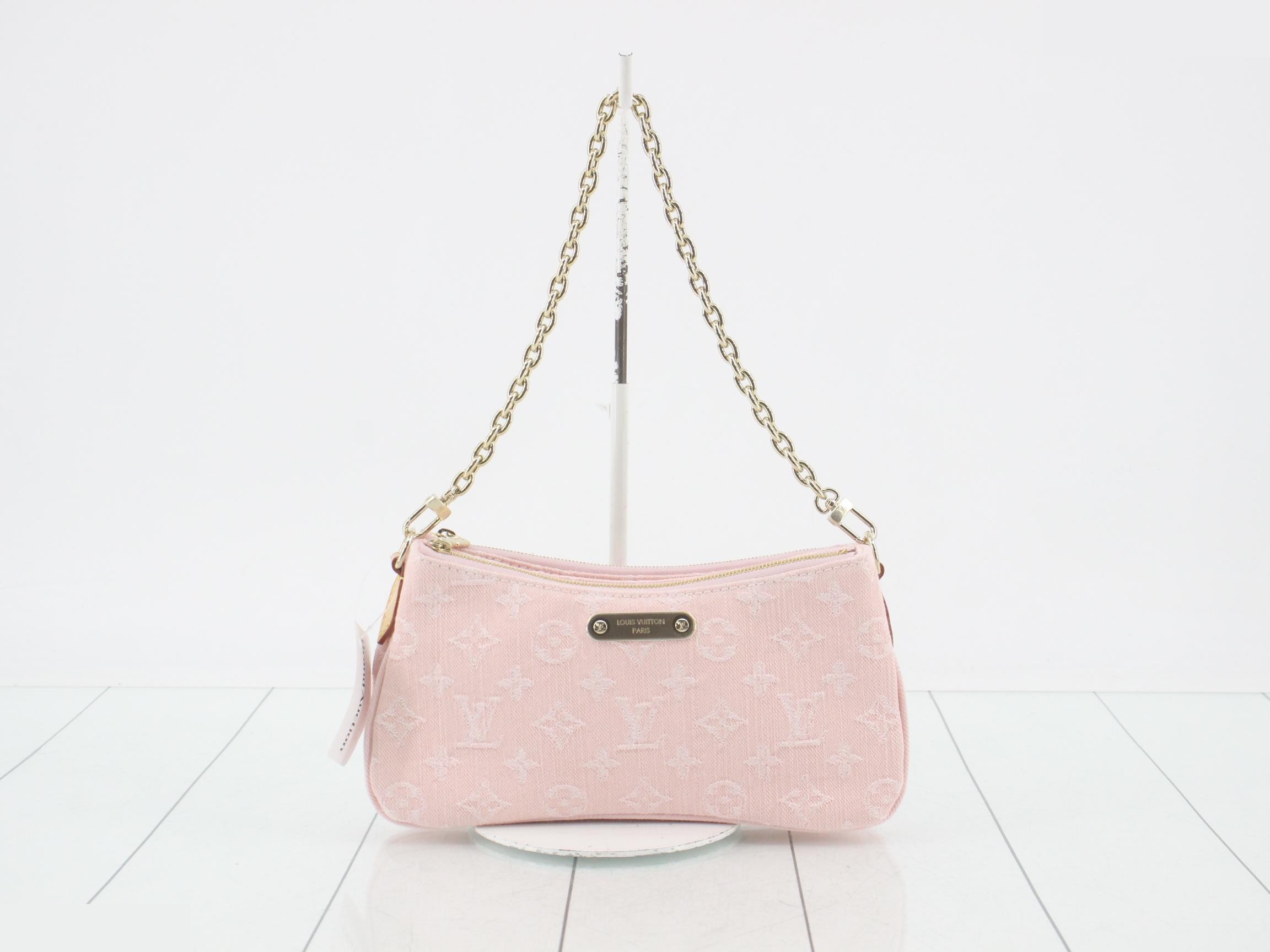 Monogram Denim Pochette Rive 2-Way Shoulder Bag