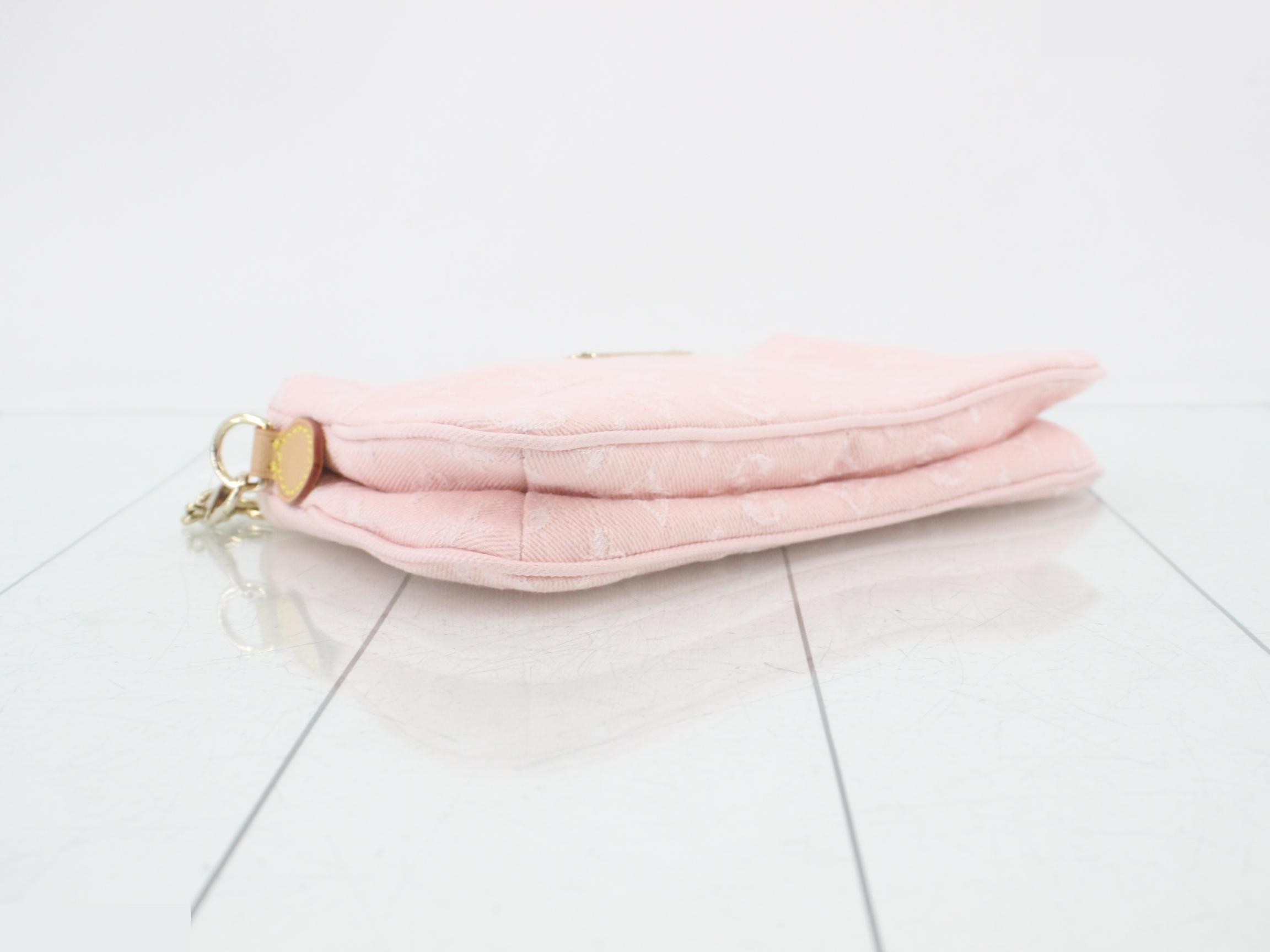 Monogram Denim Pochette Rive 2-Way Shoulder Bag — view 5