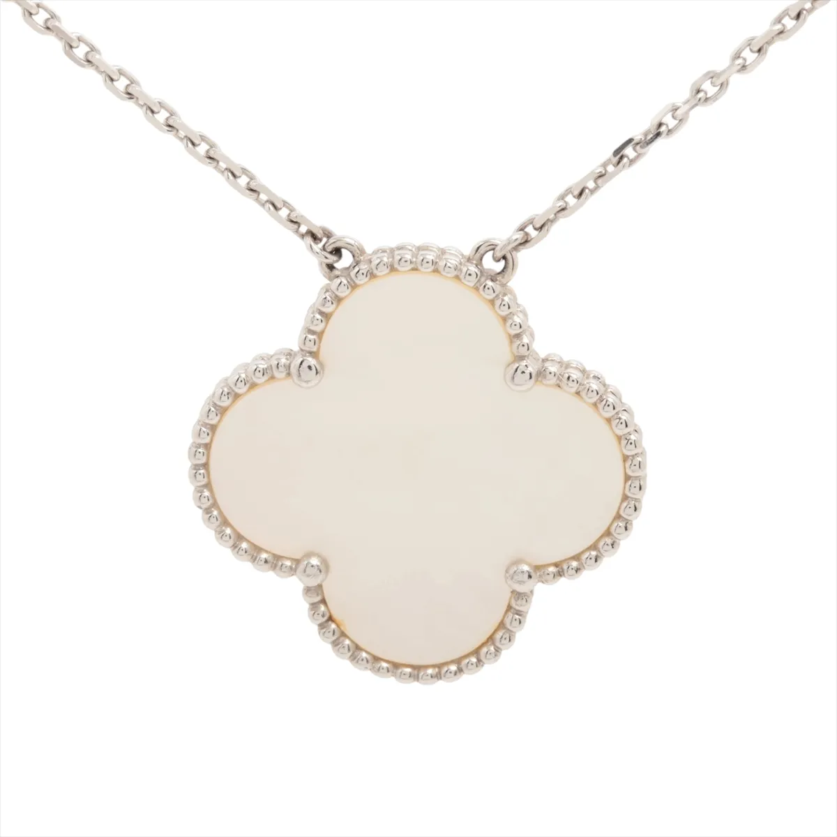 Magic Alhambra Shell Necklace 750(WG) 10.6g BL245996 Shell