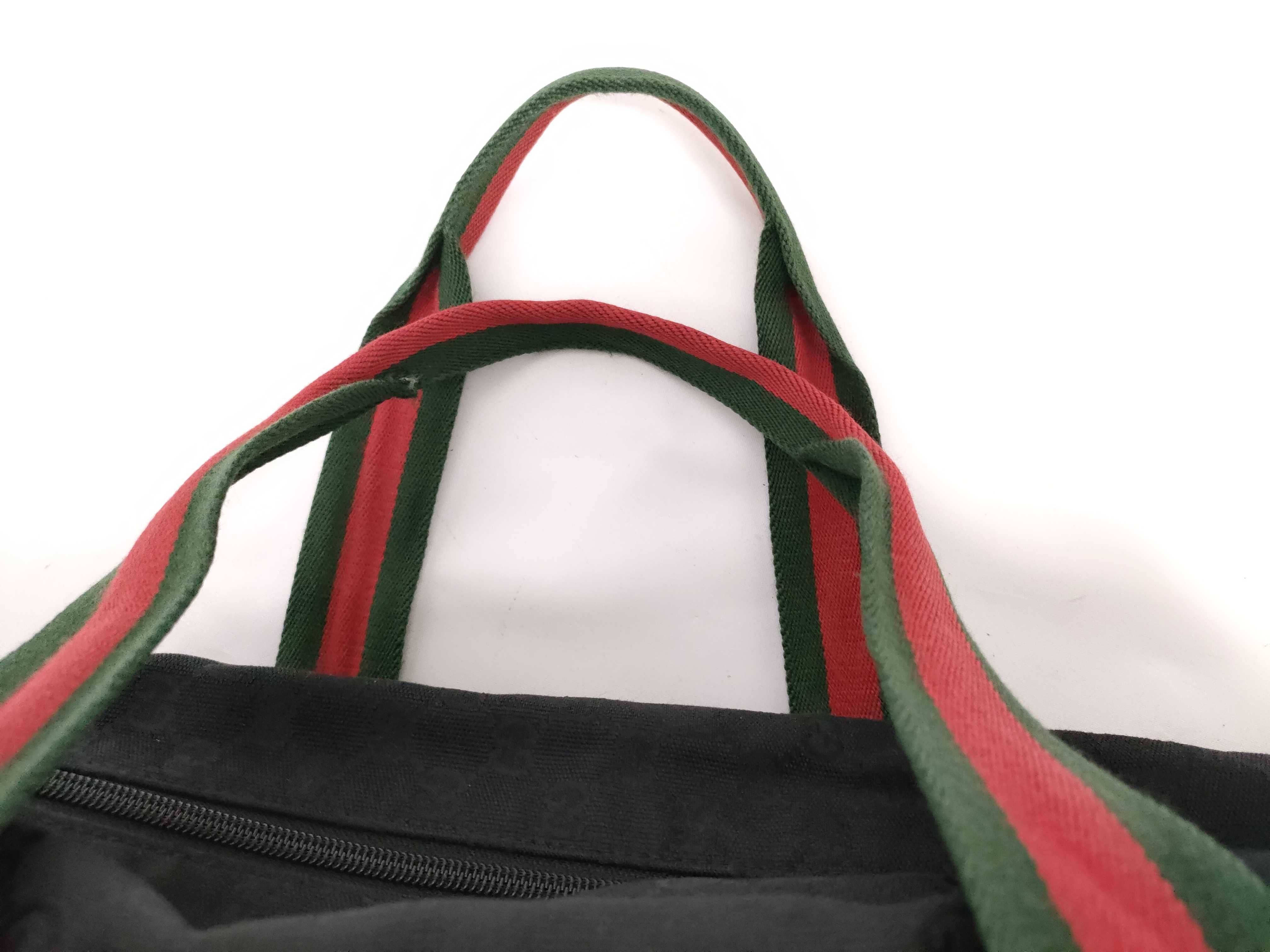 GG Canvas Boston Bag, Gucci GG Canvas Sherry Line Canvas, Black, 146311 Boston Bag — view 3