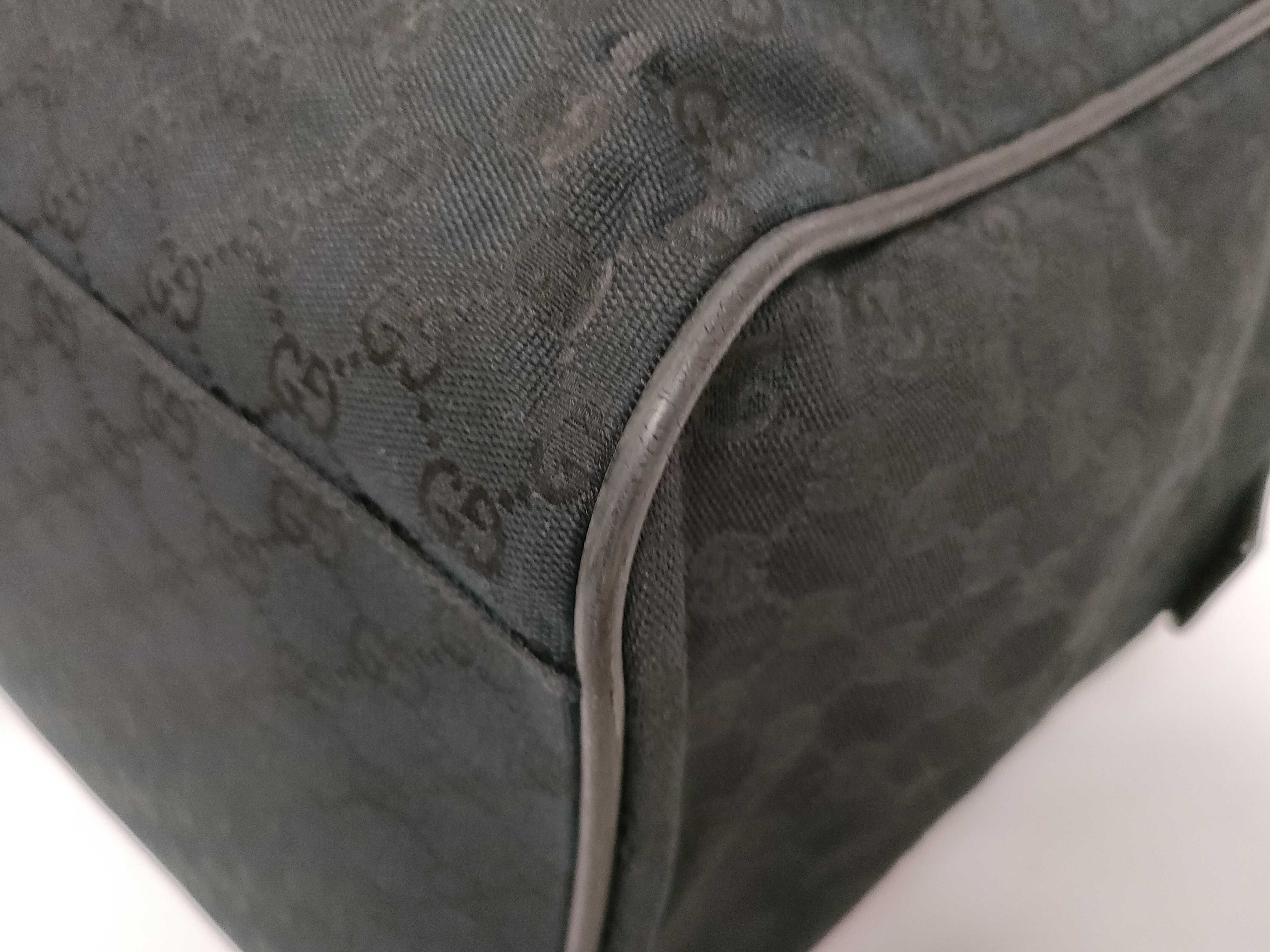 GG Canvas Boston Bag, Gucci GG Canvas Sherry Line Canvas, Black, 146311 Boston Bag — view 4