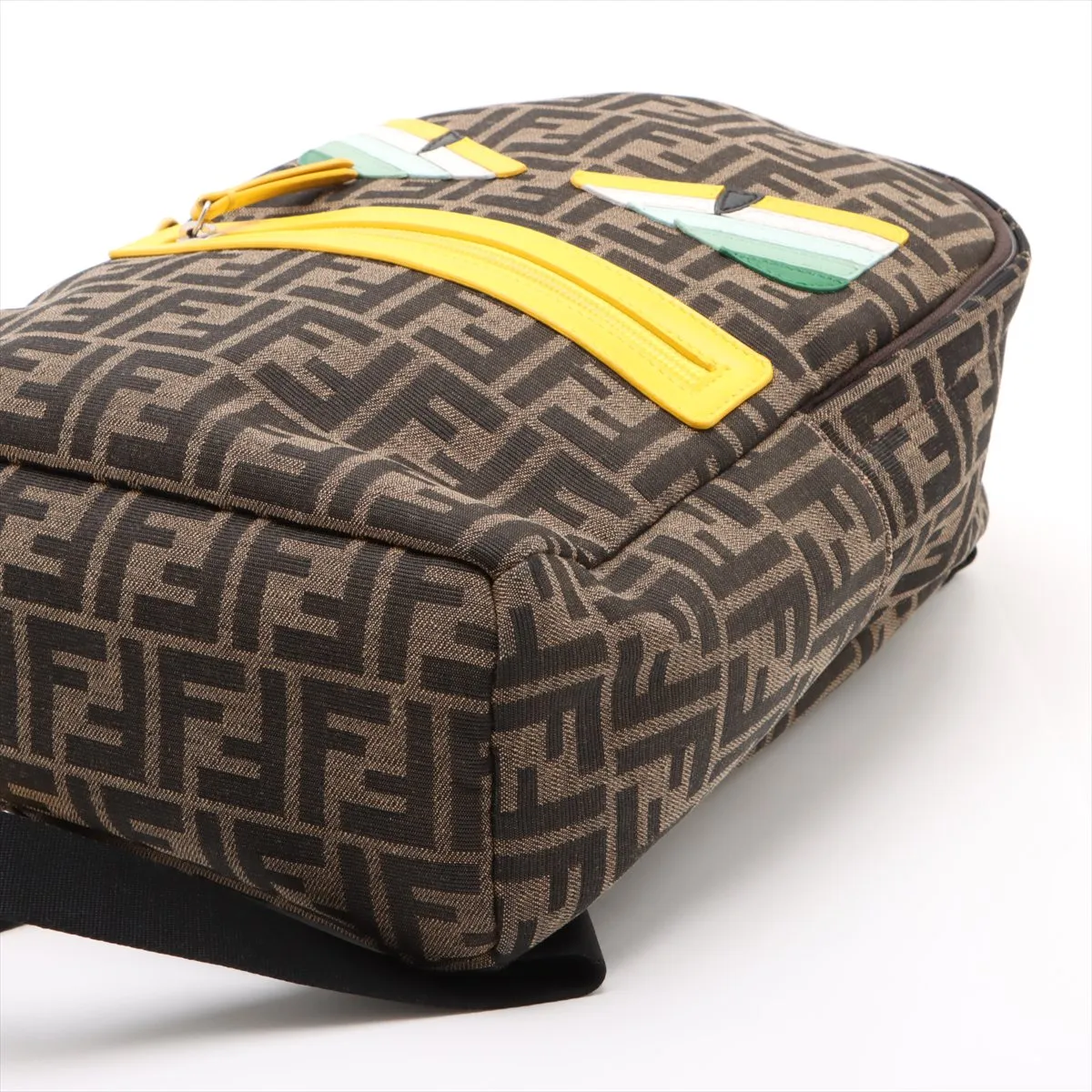 Zucca Monster Canvas x Leather Backpack/Rack Brown 8BZ040 — view 3