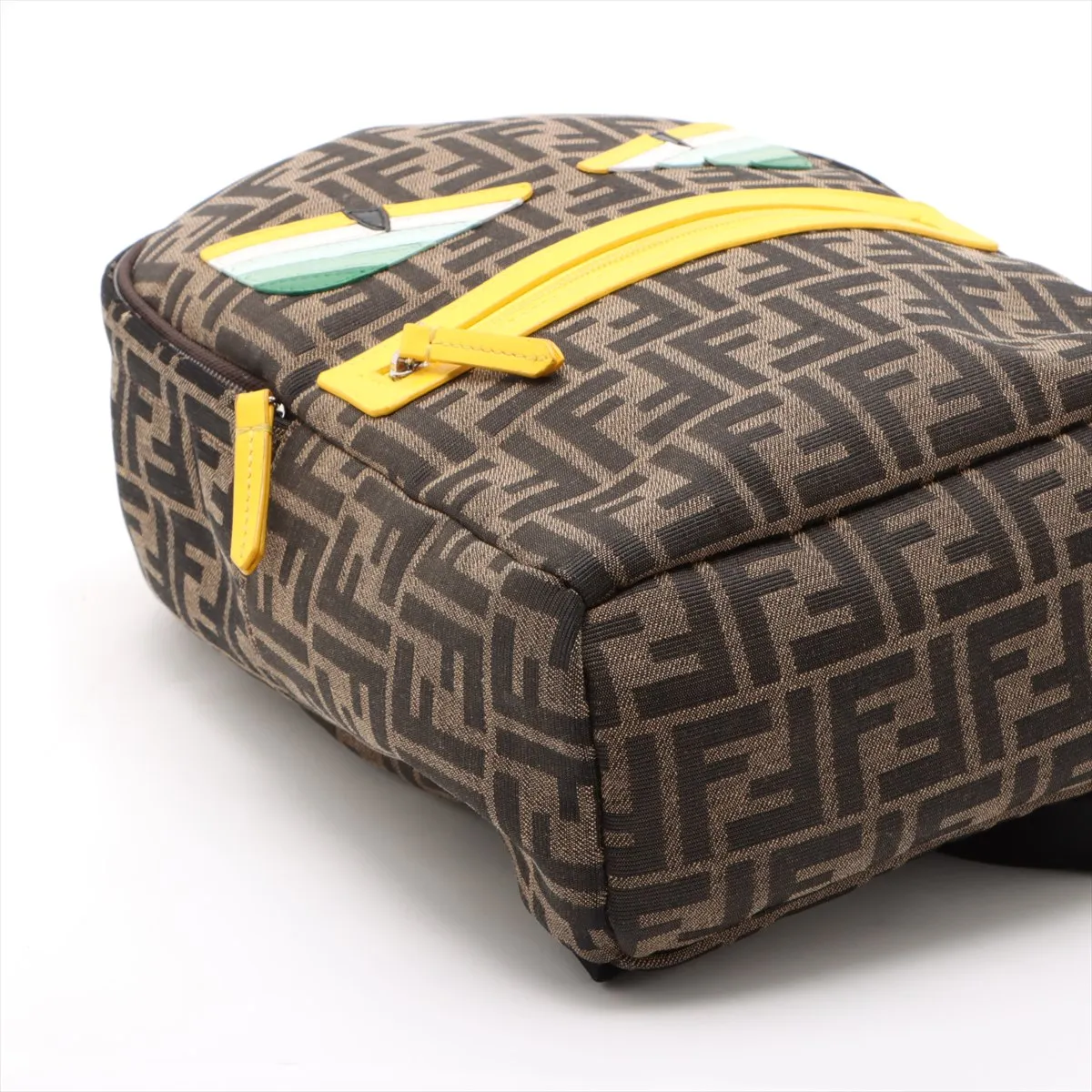 Zucca Monster Canvas x Leather Backpack/Rack Brown 8BZ040 — view 4