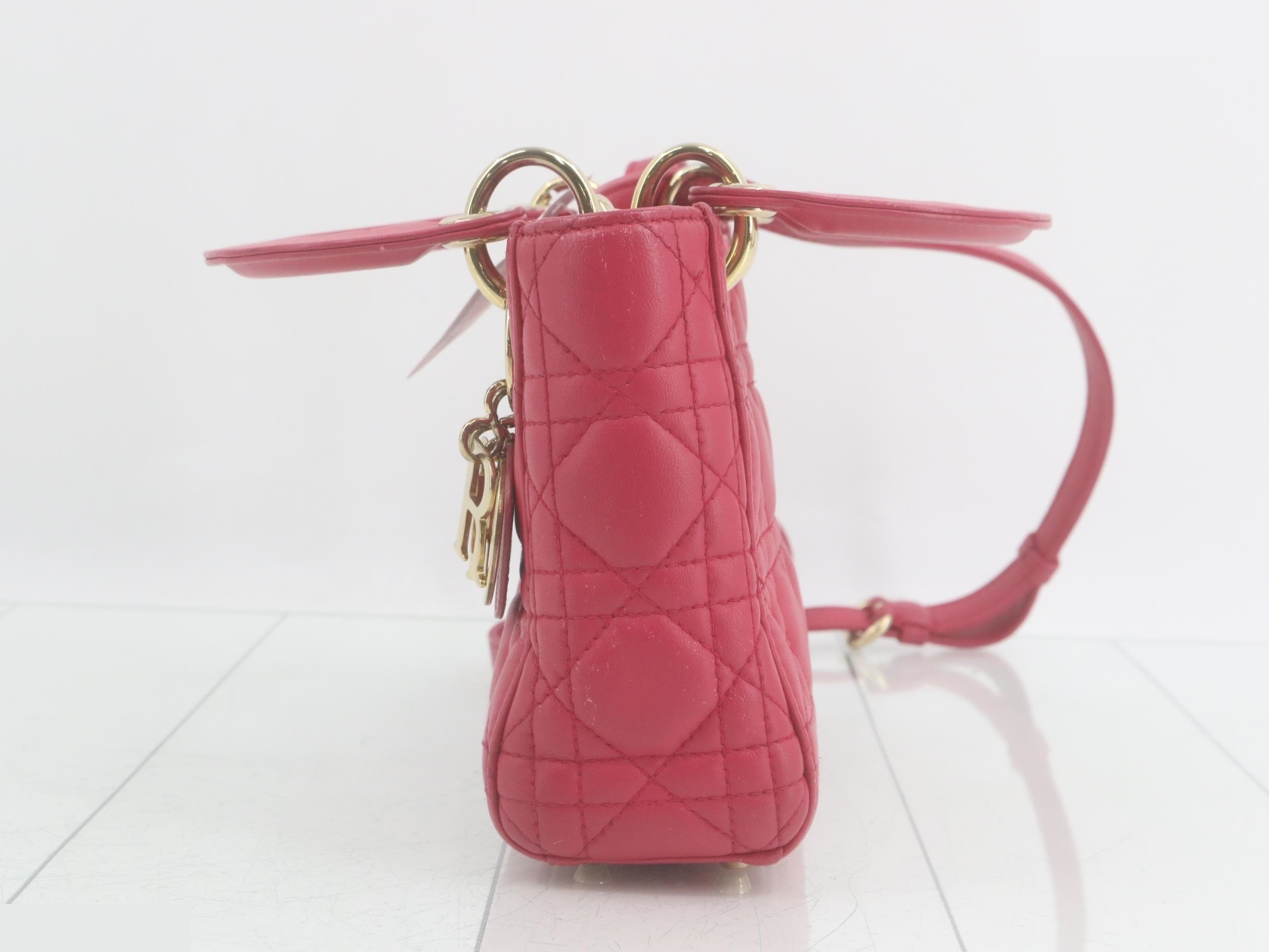 Lady Dior Cannage Handbag/Shoulder Bag (2-Way) — view 3