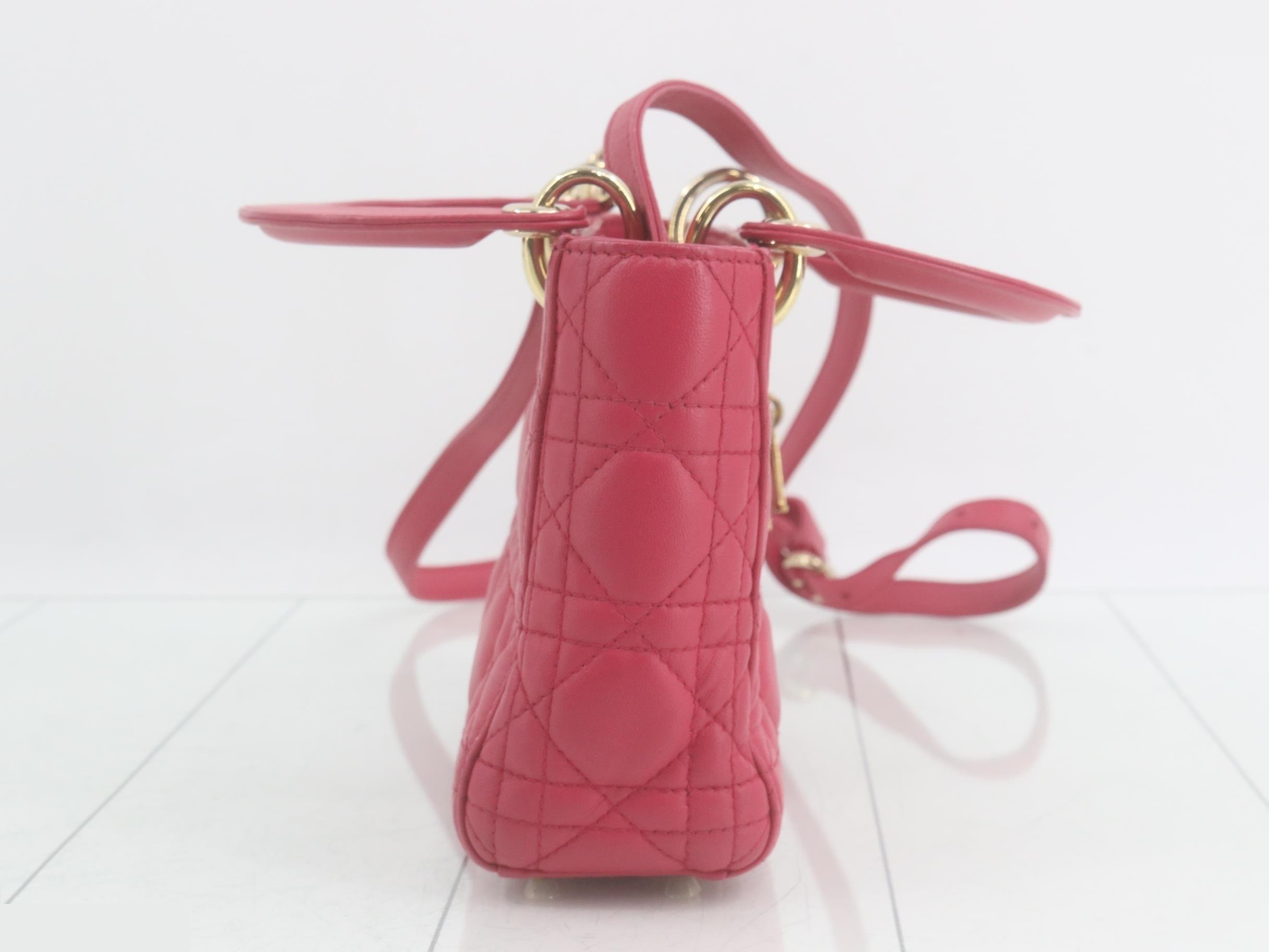Lady Dior Cannage Handbag/Shoulder Bag (2-Way) — view 4
