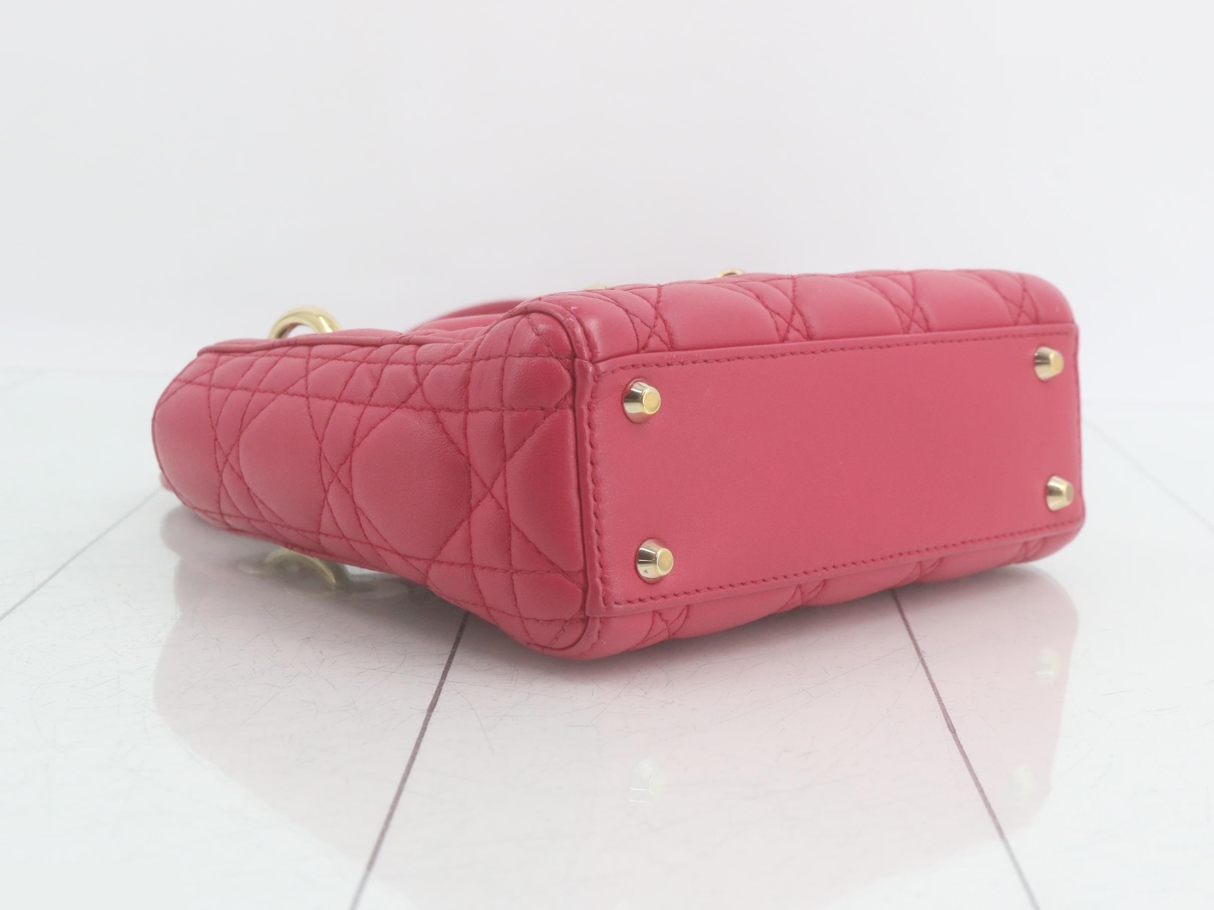 Lady Dior Cannage Handbag/Shoulder Bag (2-Way) — view 5