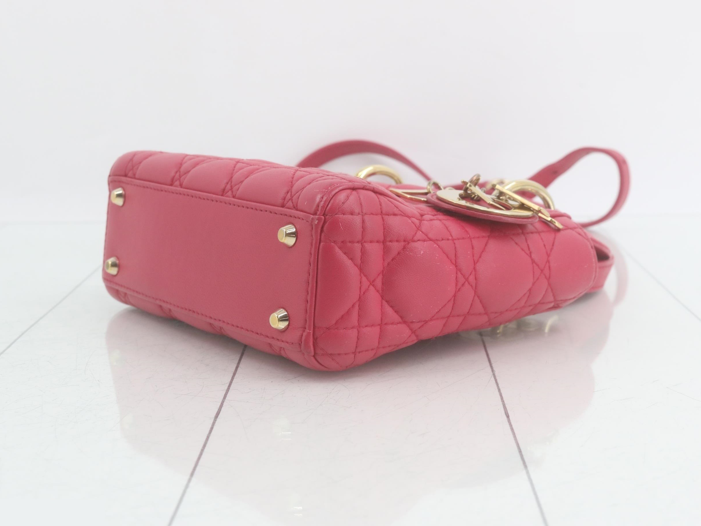 Lady Dior Cannage Handbag/Shoulder Bag (2-Way) — view 6