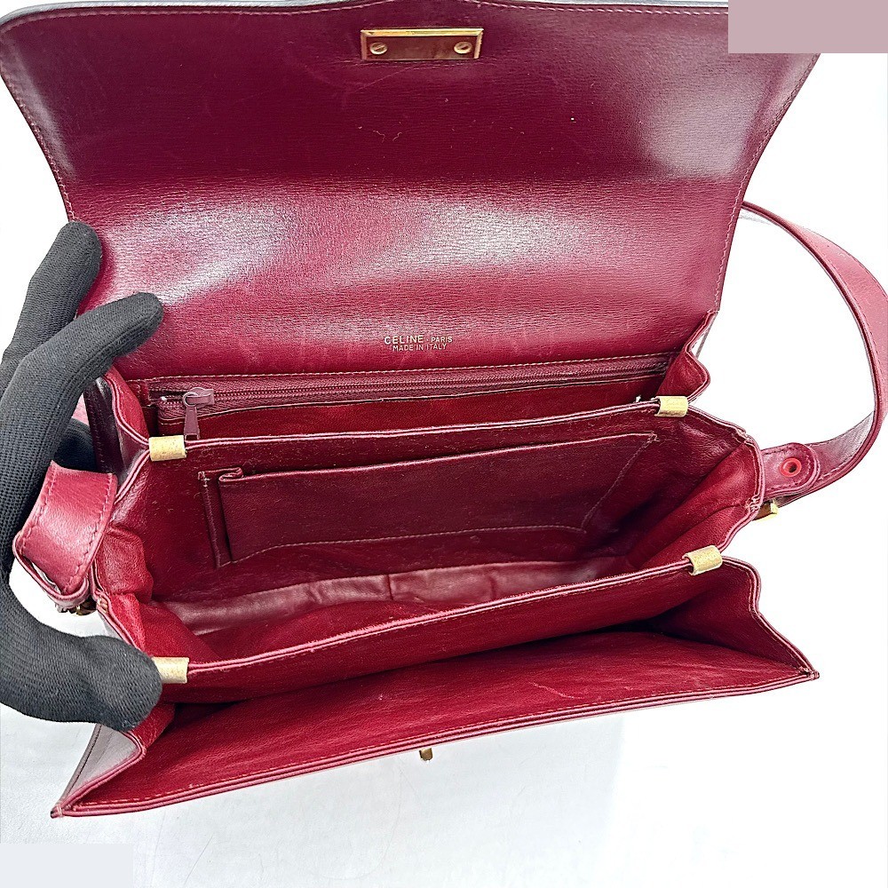 bag/shoulder bag, red, Old Celine — view 11